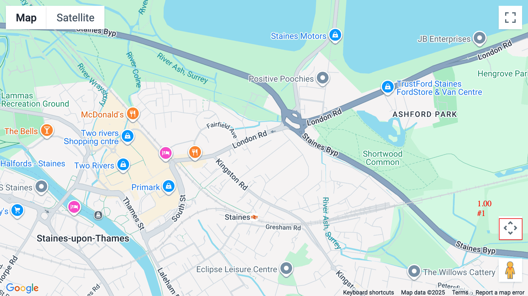 Click for interative map of Centurion House, London Road, Staines, Staines
