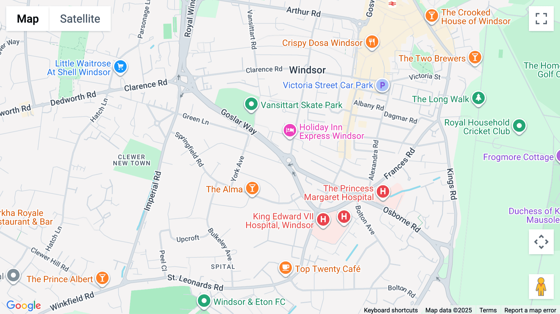 Click for interative map of 70-72 Alma Road, Windsor, Windsor