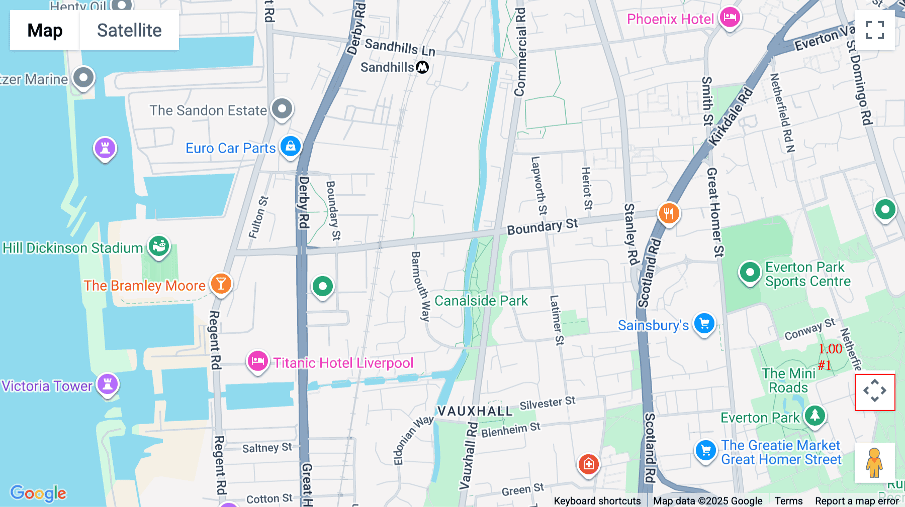 Click for interative map of The Liverpool Film Studios, 105 Boundary Street, Liverpool, Liverpool