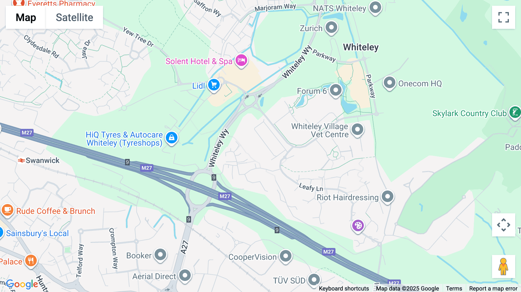 Click for interative map of Barneswallis, 25 Barnes Wallis Road, Segensworth East, Fareham, Fareham