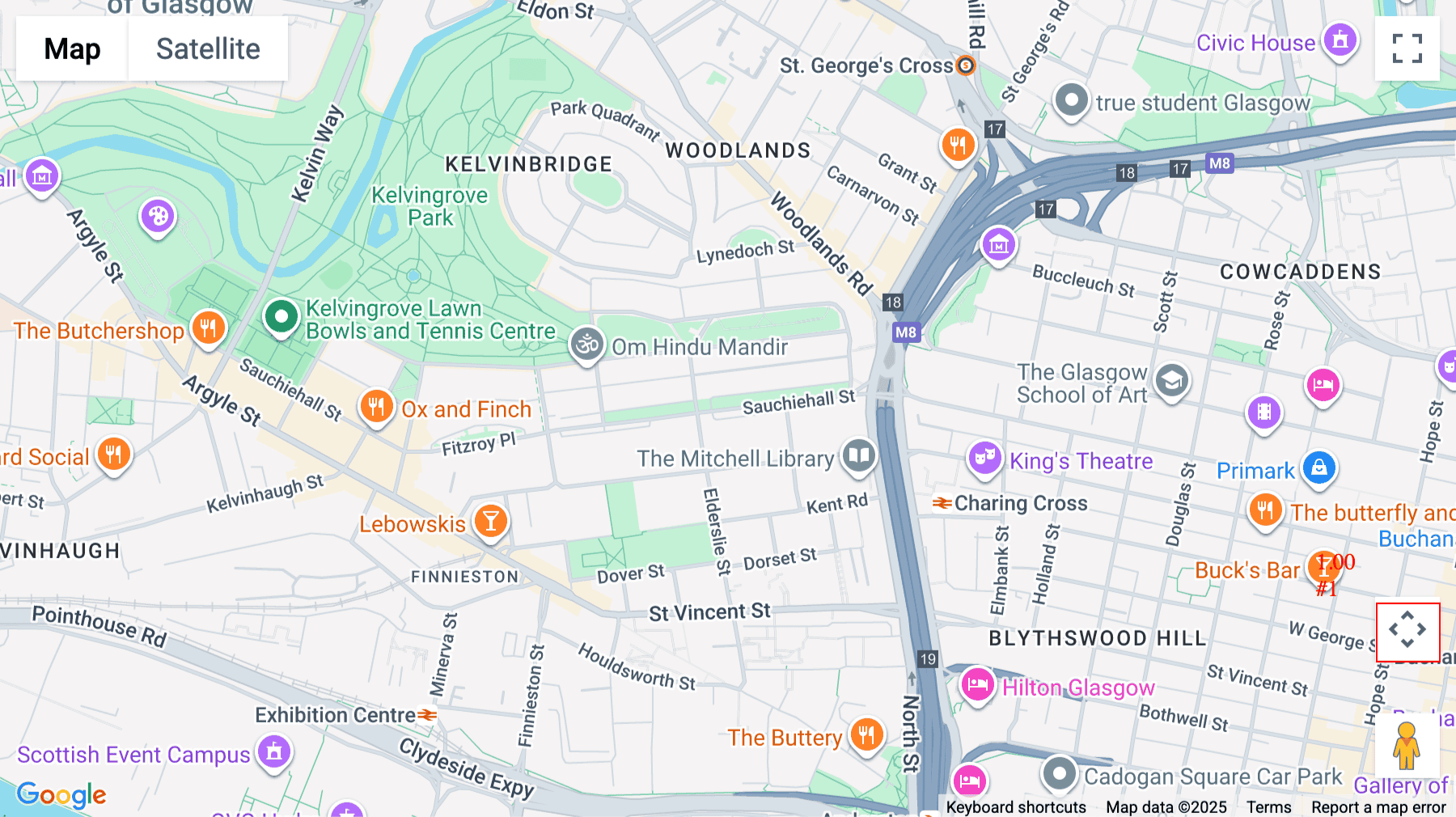 Click for interative map of 9 Newton Place, Glasgow, Glasgow