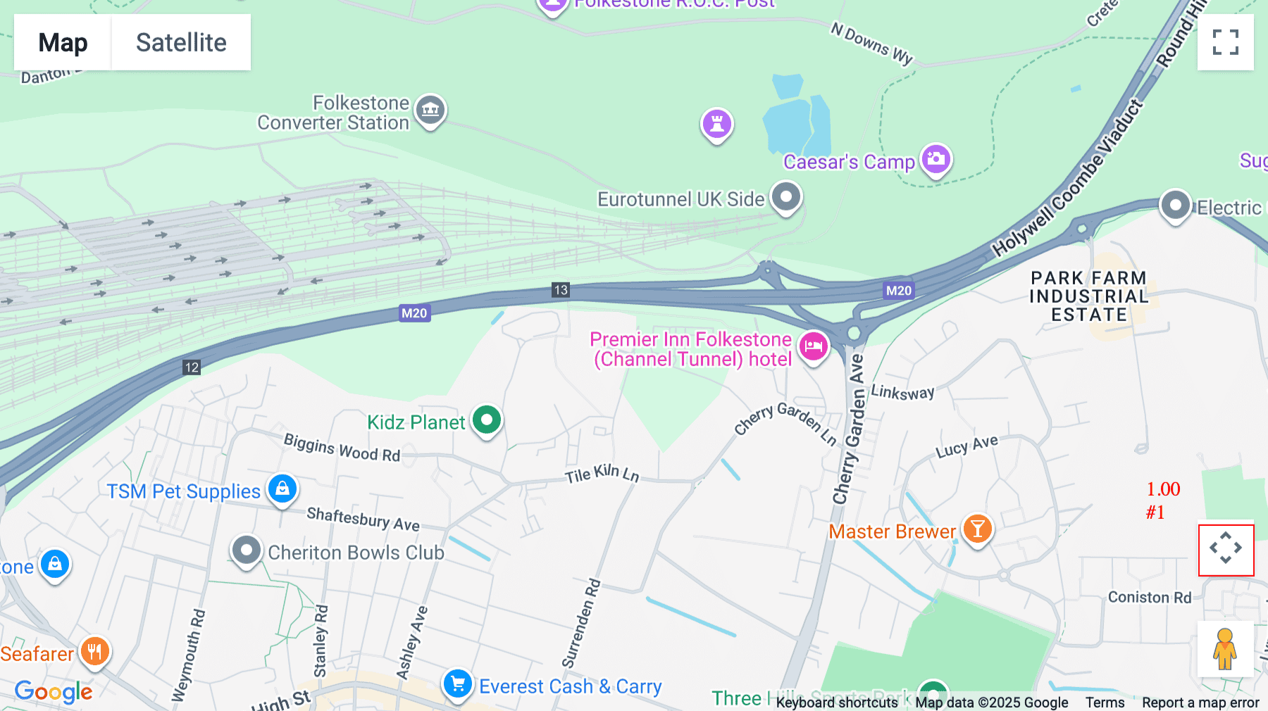 Click for interative map of Folkestone Enterprise Centre, Shearway Business Park, Shearway Road, Folkestone, Folkestone