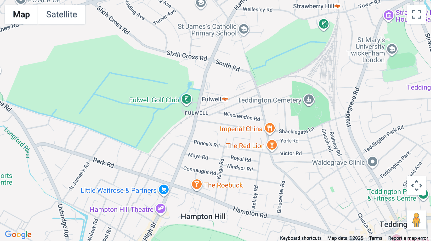 Click for interative map of Epic House, 128 Fulwell Road, Teddington, Teddington