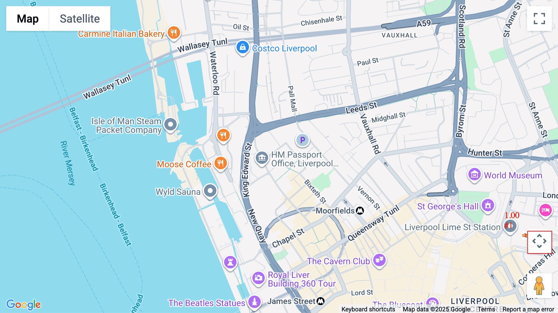 Click for interative map of The Plaza, 100 Old Hall Street, Liverpool, Liverpool