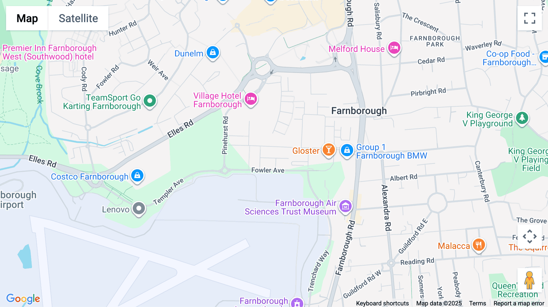 Click for interative map of The Hub, Farnborough Business Park, Fowler Avenue, Farnborough, Farnborough