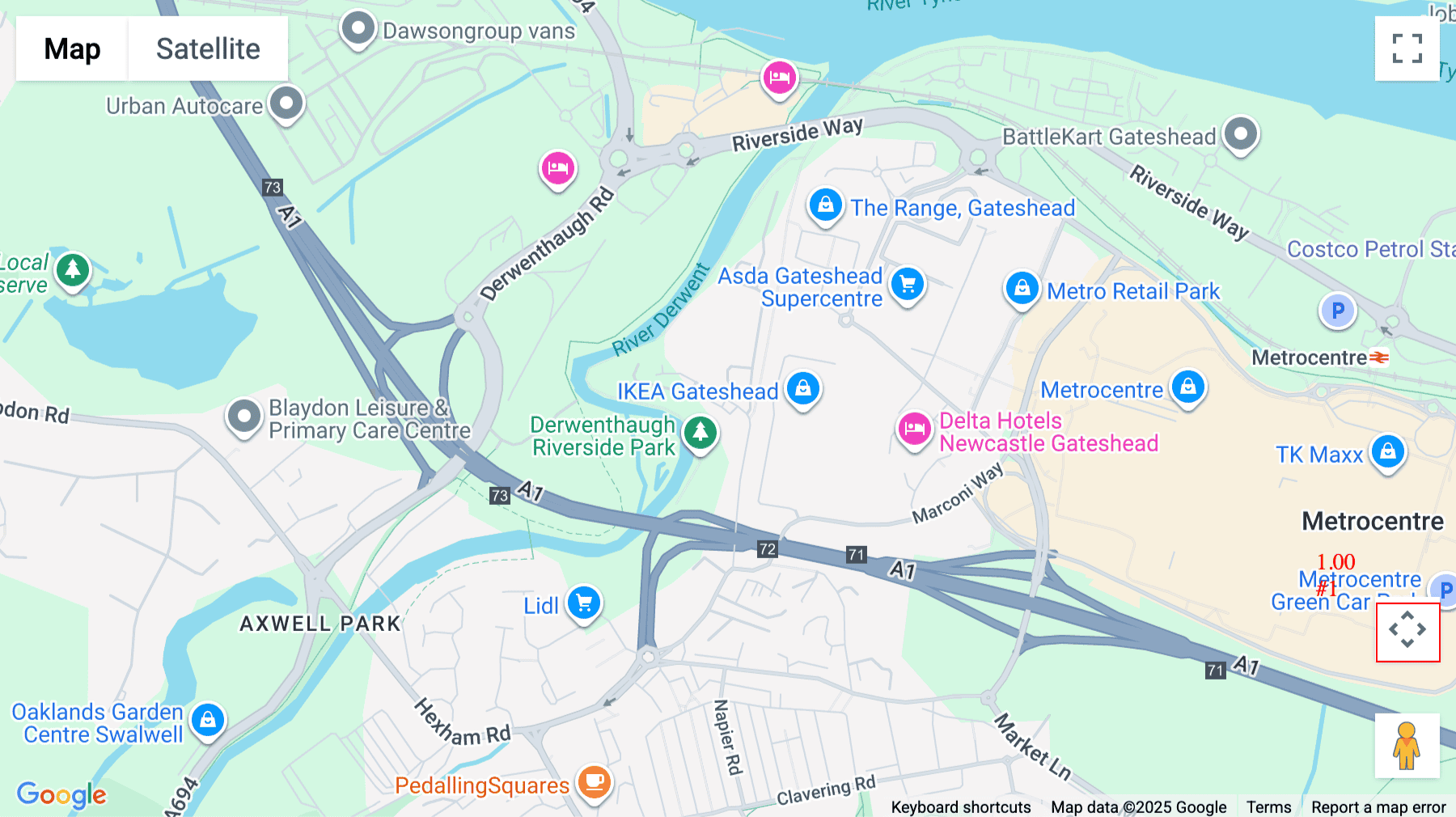 Click for interative map of Metropolitan House, Longrigg Road, Swalwell, Gateshead, Gateshead