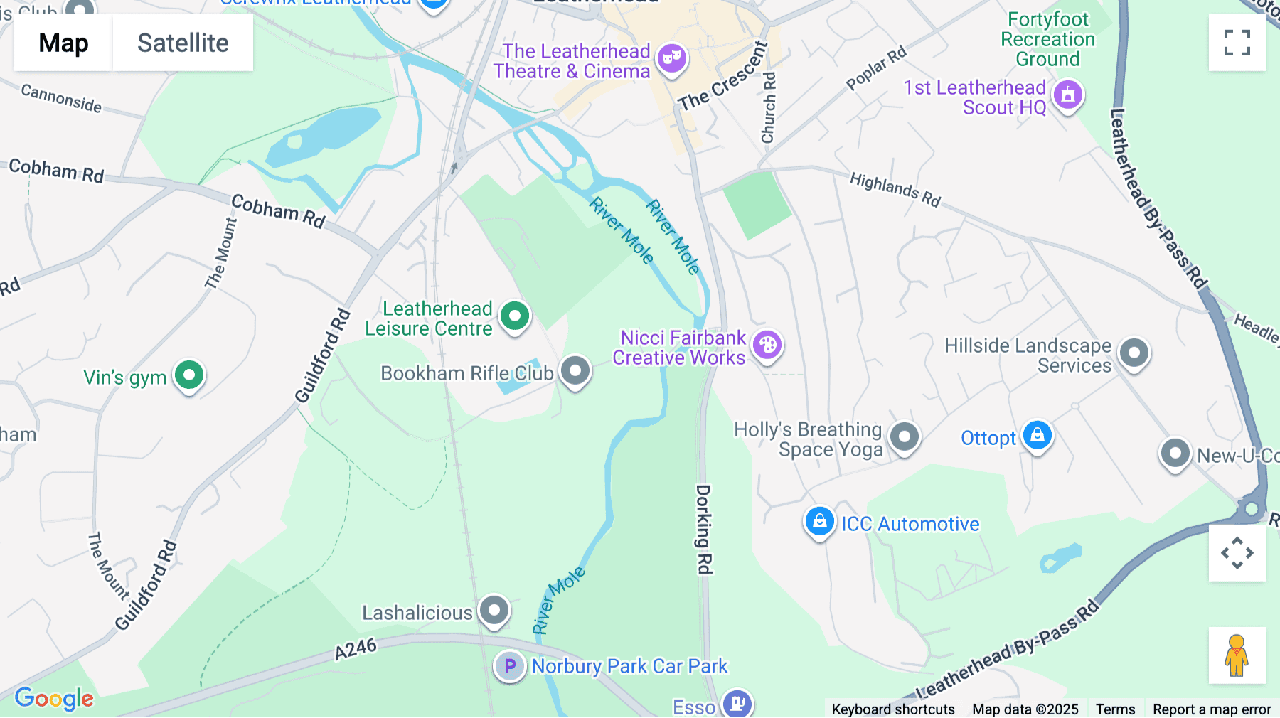 Click for interative map of Thorncroft Manor, Thorncroft Drive, Leatherhead, Leatherhead