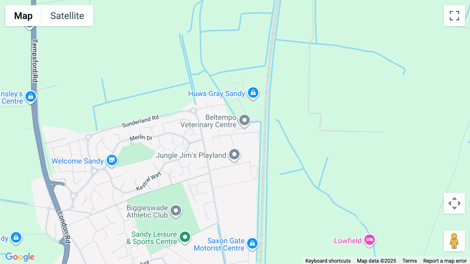 Click for interative map of Middlefield Industrial Estate, Bedford, Bedford