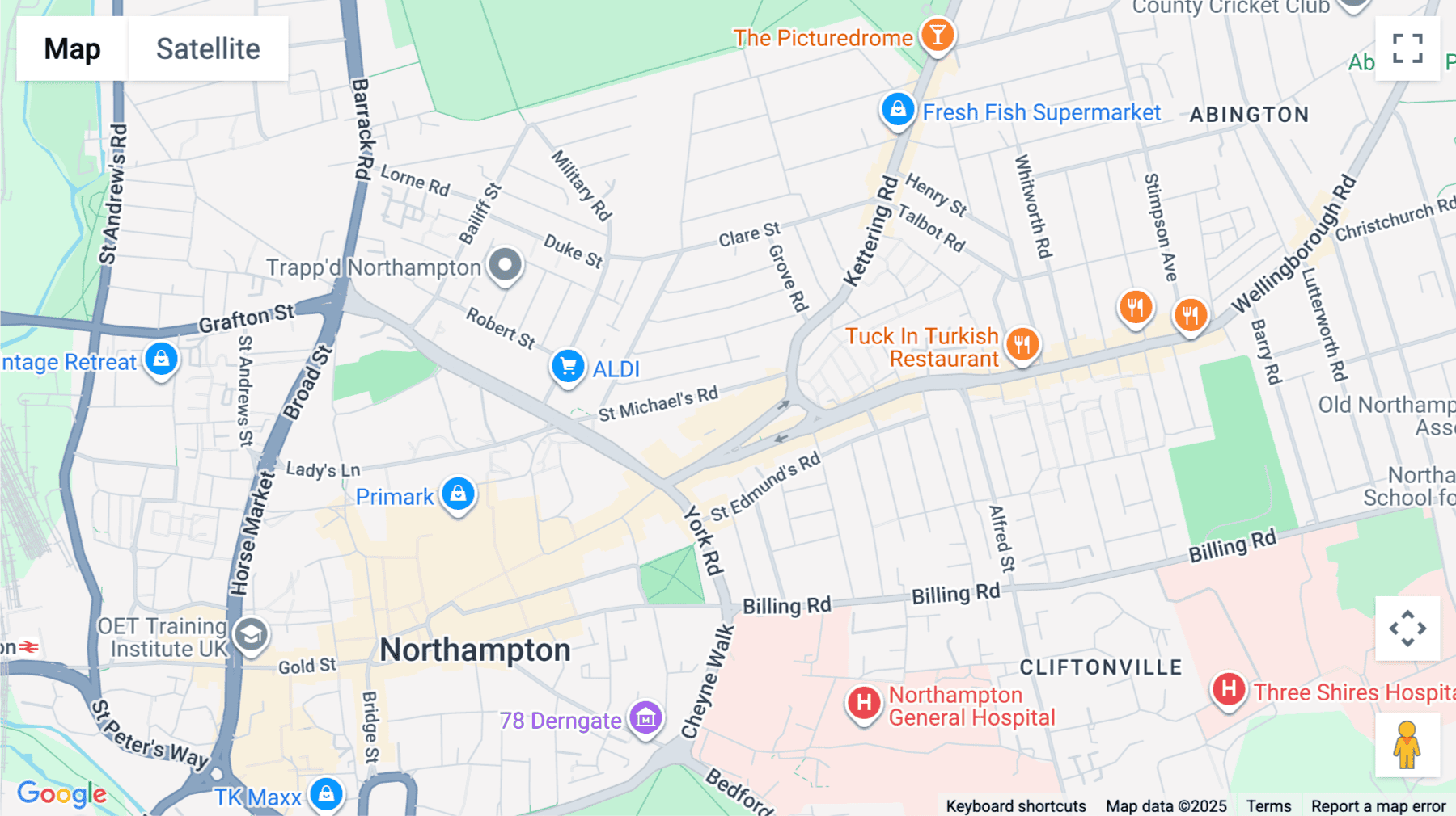 Click for interative map of Unit K70, Chapel Place, Abington Square, Northampton, Northampton