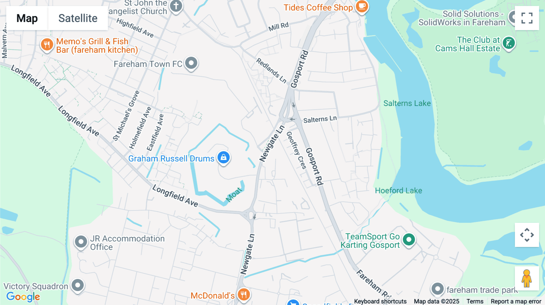 Click for interative map of Hackett Way, Newgate Lane, Fareham, Fareham