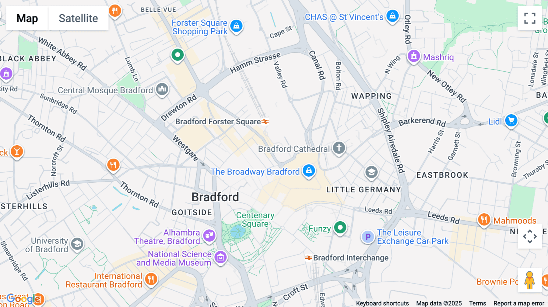 Click for interative map of 31 Cheapside, Bradford, Bradford