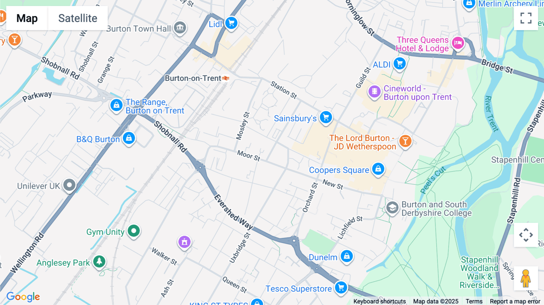 Click for interative map of Cross Street Business Centre, 43a Cross Street, Burton upon Trent, Burton Upon Trent