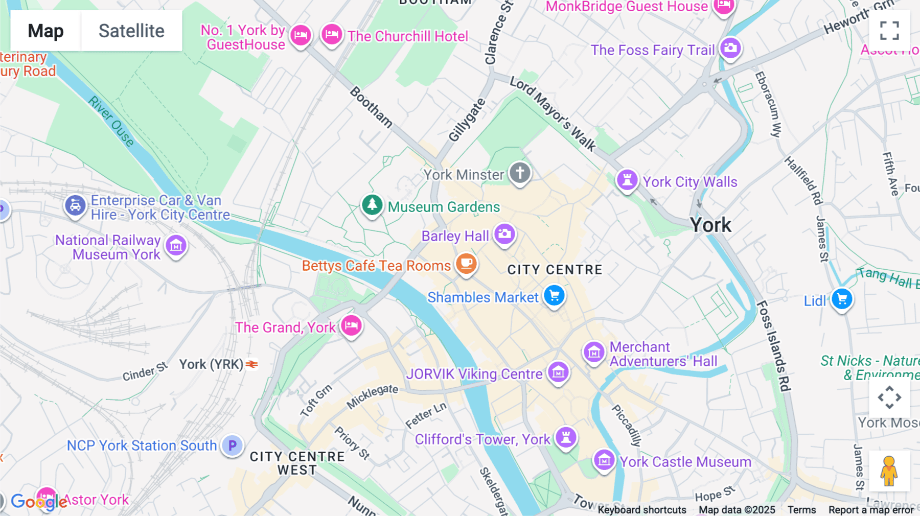Click for interative map of Blake House, 18 Blake Street, York, York