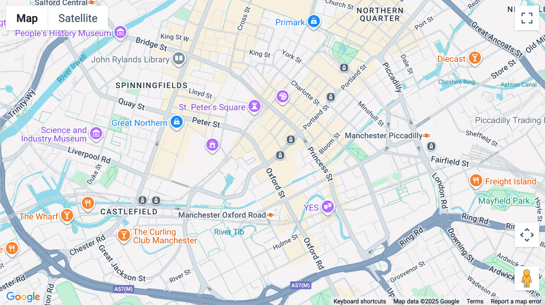Click for interative map of 113/115 Portland Street,  Manchester, Manchester