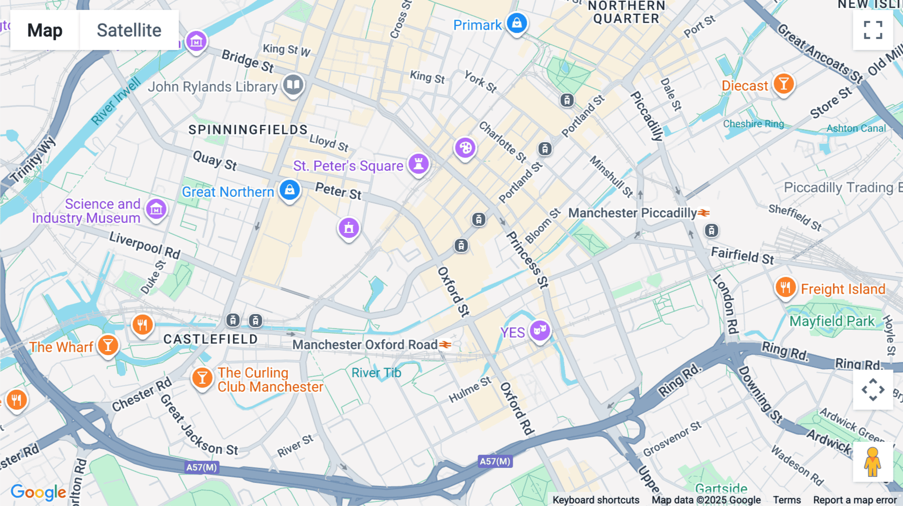 Click for interative map of Portland Buildings, Portland Street, Manchester, Manchester