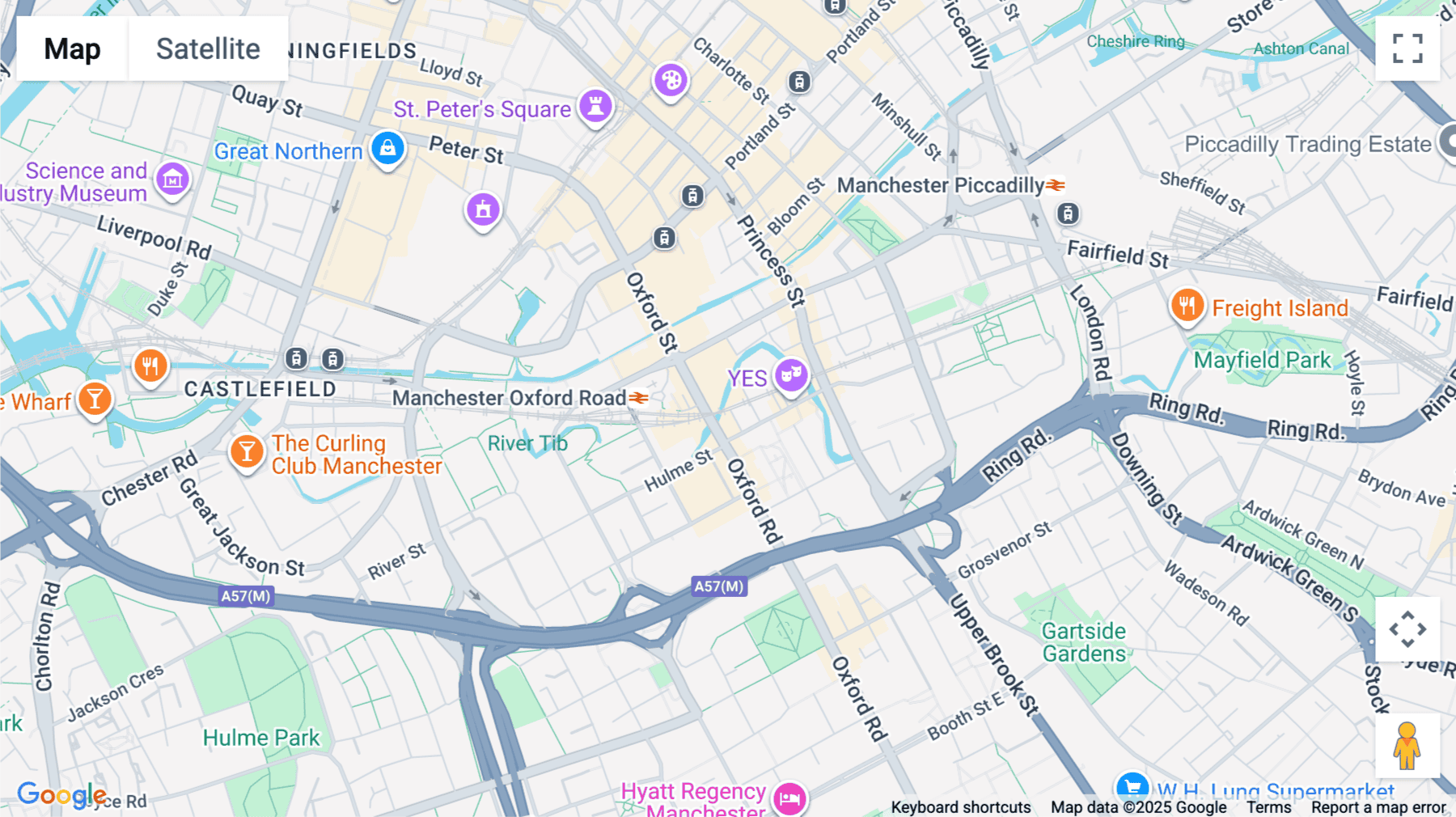 Click for interative map of Oxford Place, Oxford Street, Manchester, Manchester
