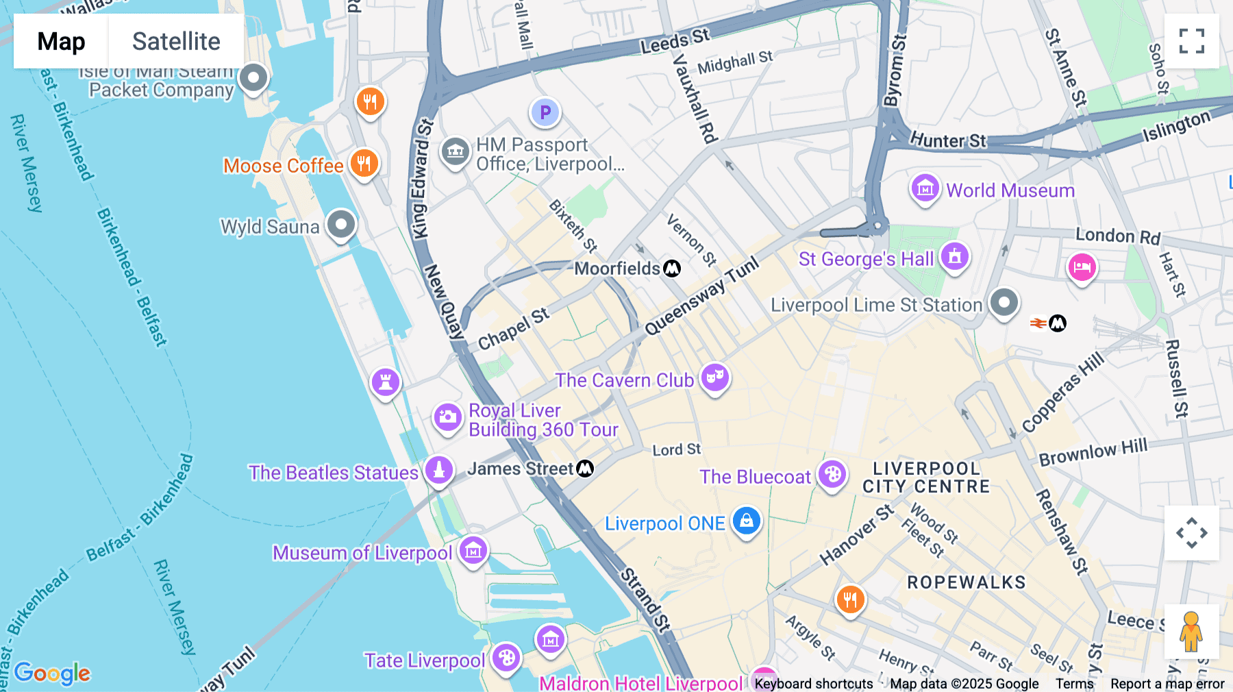 Click for interative map of Exchange Court, 1 Dale Street, Liverpool, Liverpool