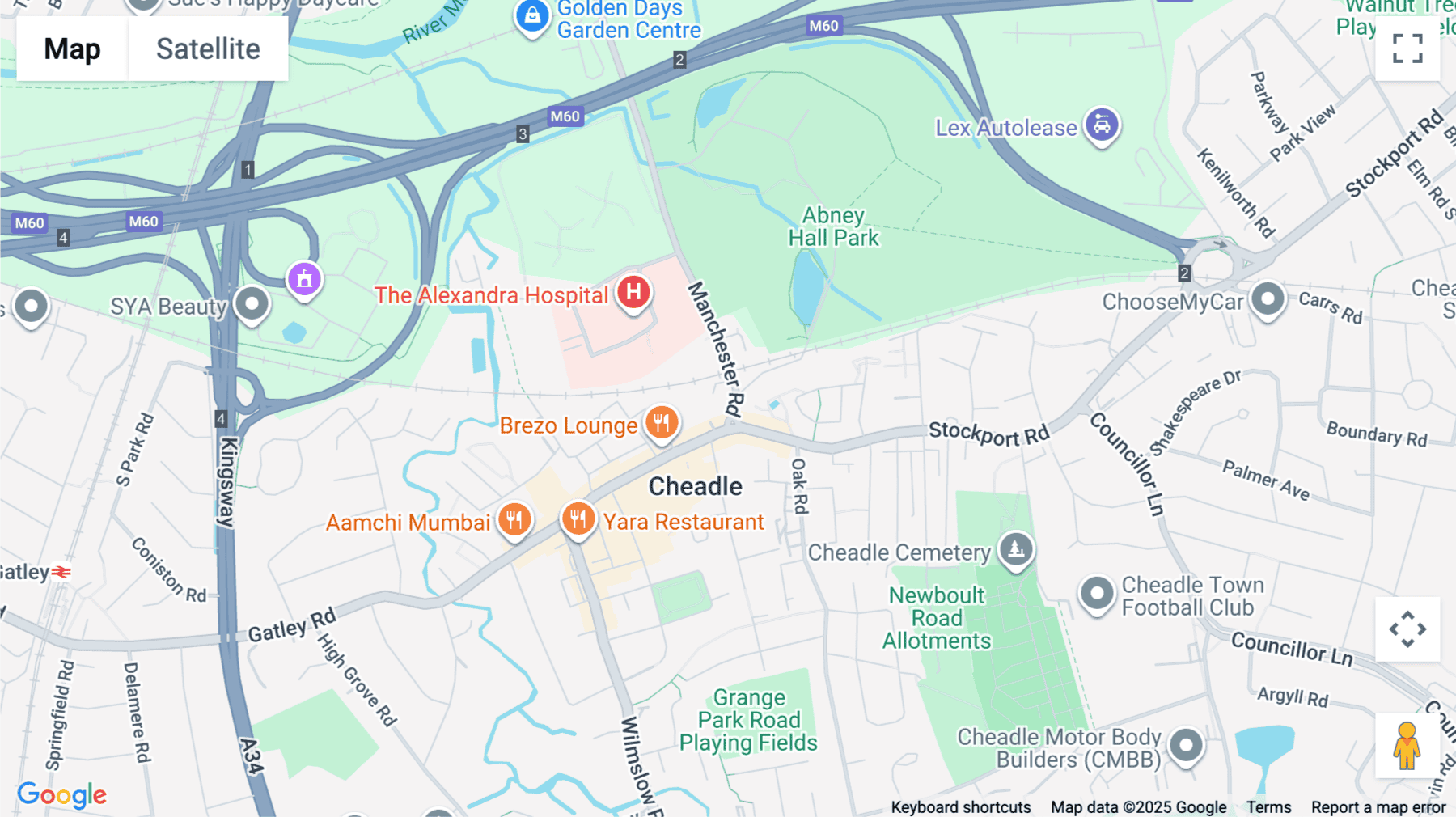 Click for interative map of Haw Bank House, High Street, Cheadle, Cheadle