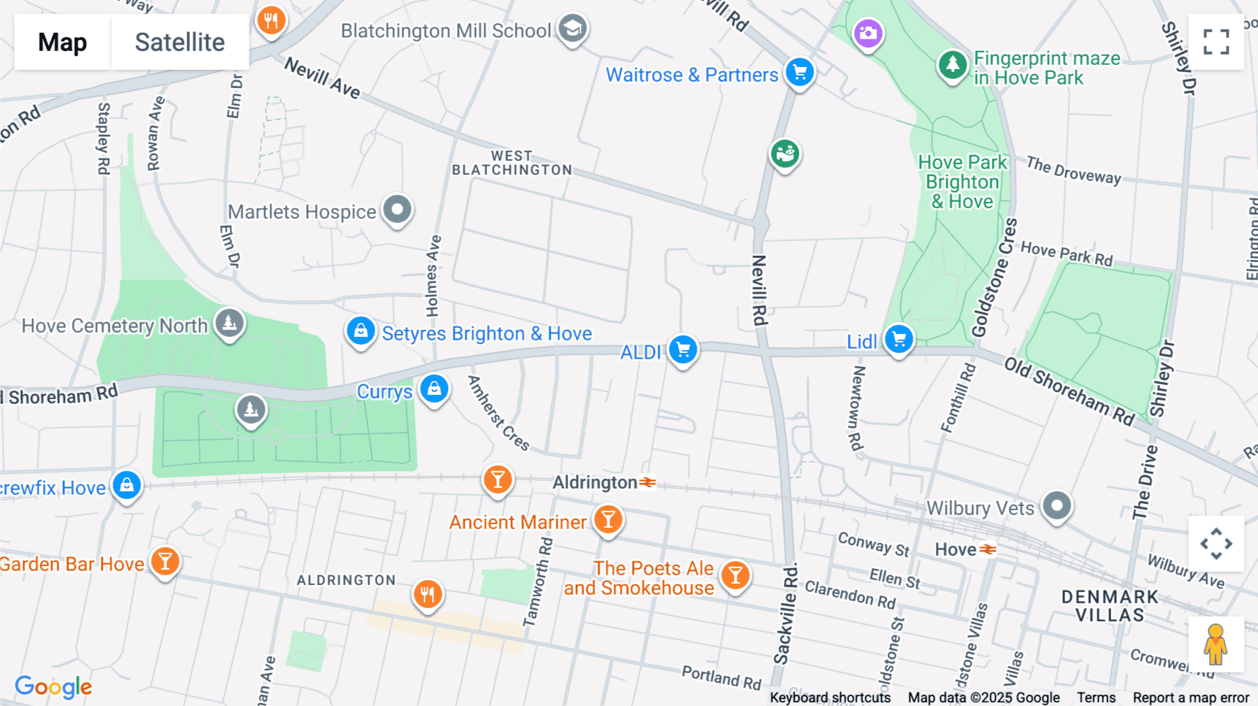 Click for interative map of 136-140 Old Shorerham Road, Hove, Hove