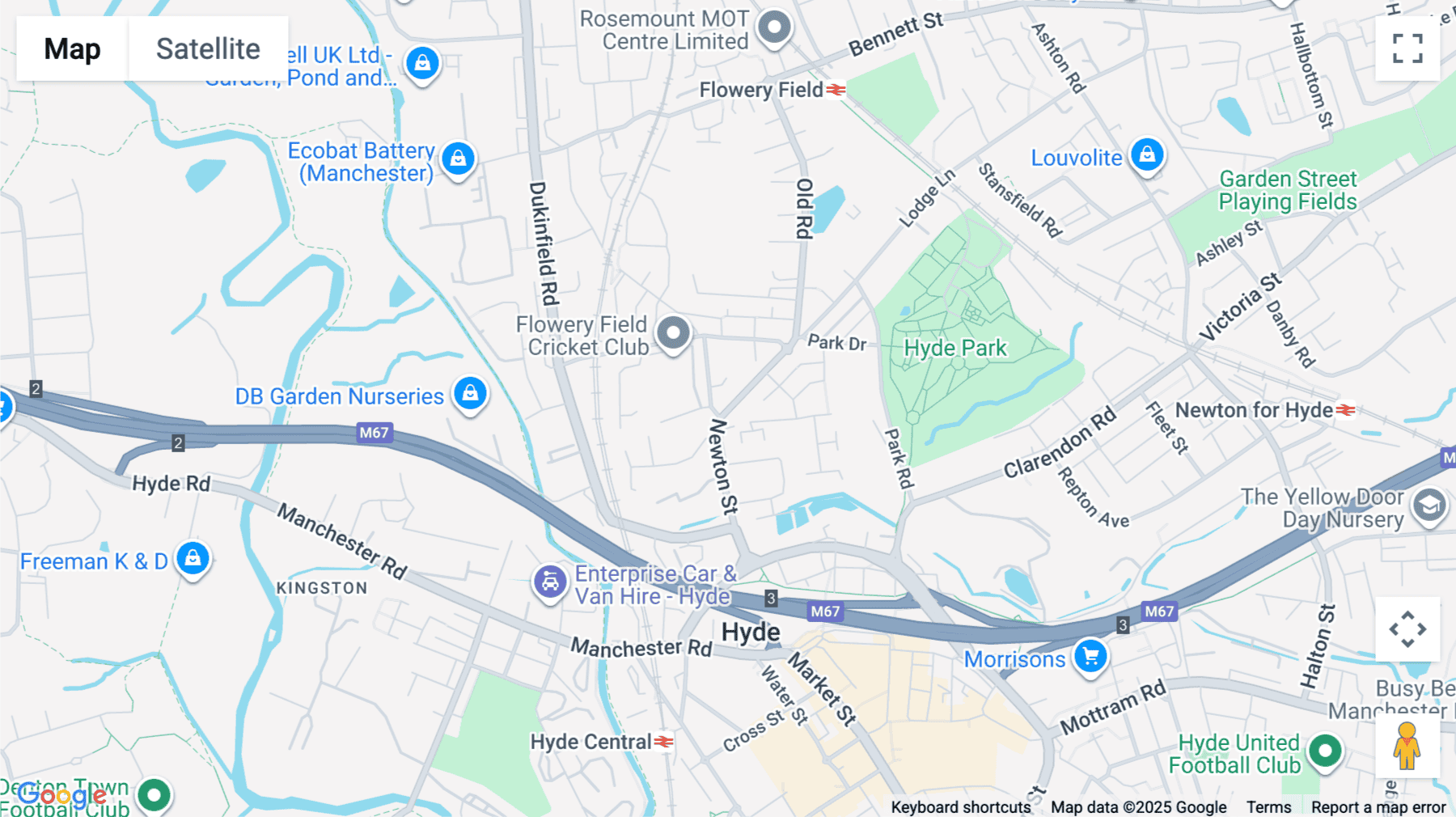 Click for interative map of Orient House, Newton Street, Hyde, Hyde