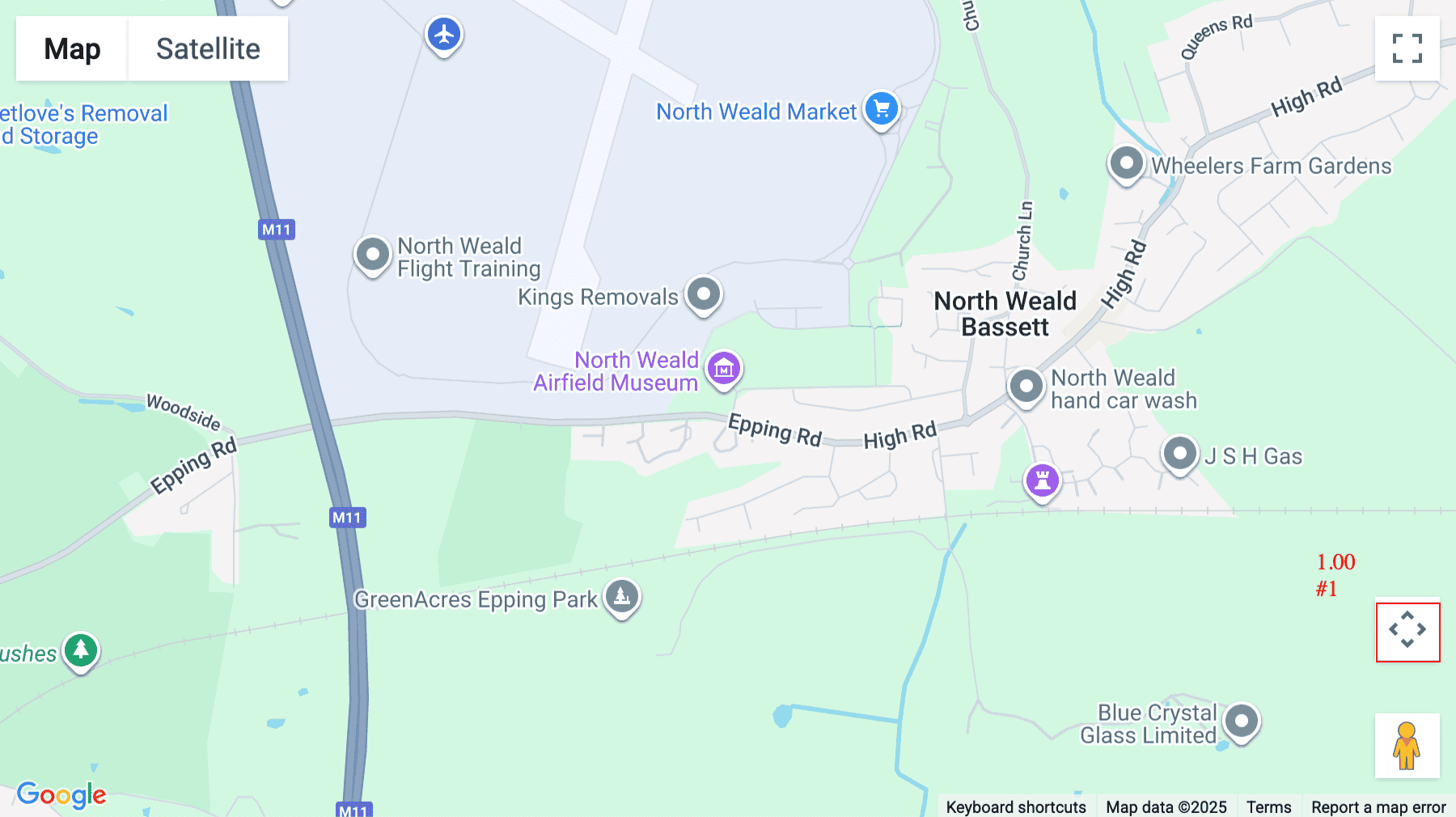Click for interative map of Hurricane Way, NorthWeald, Epping, Epping