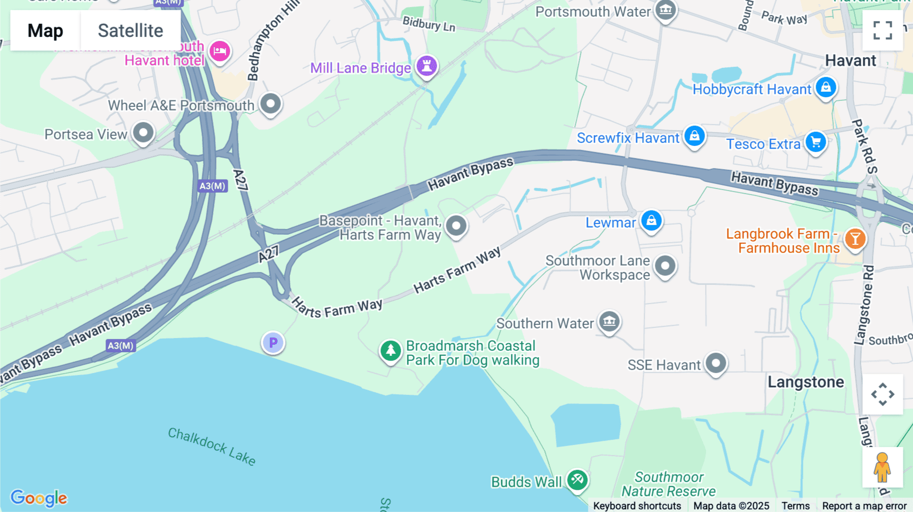 Click for interative map of Broadmarsh Business and Innovation Centre, Harts Farm Way, Havant, Havant