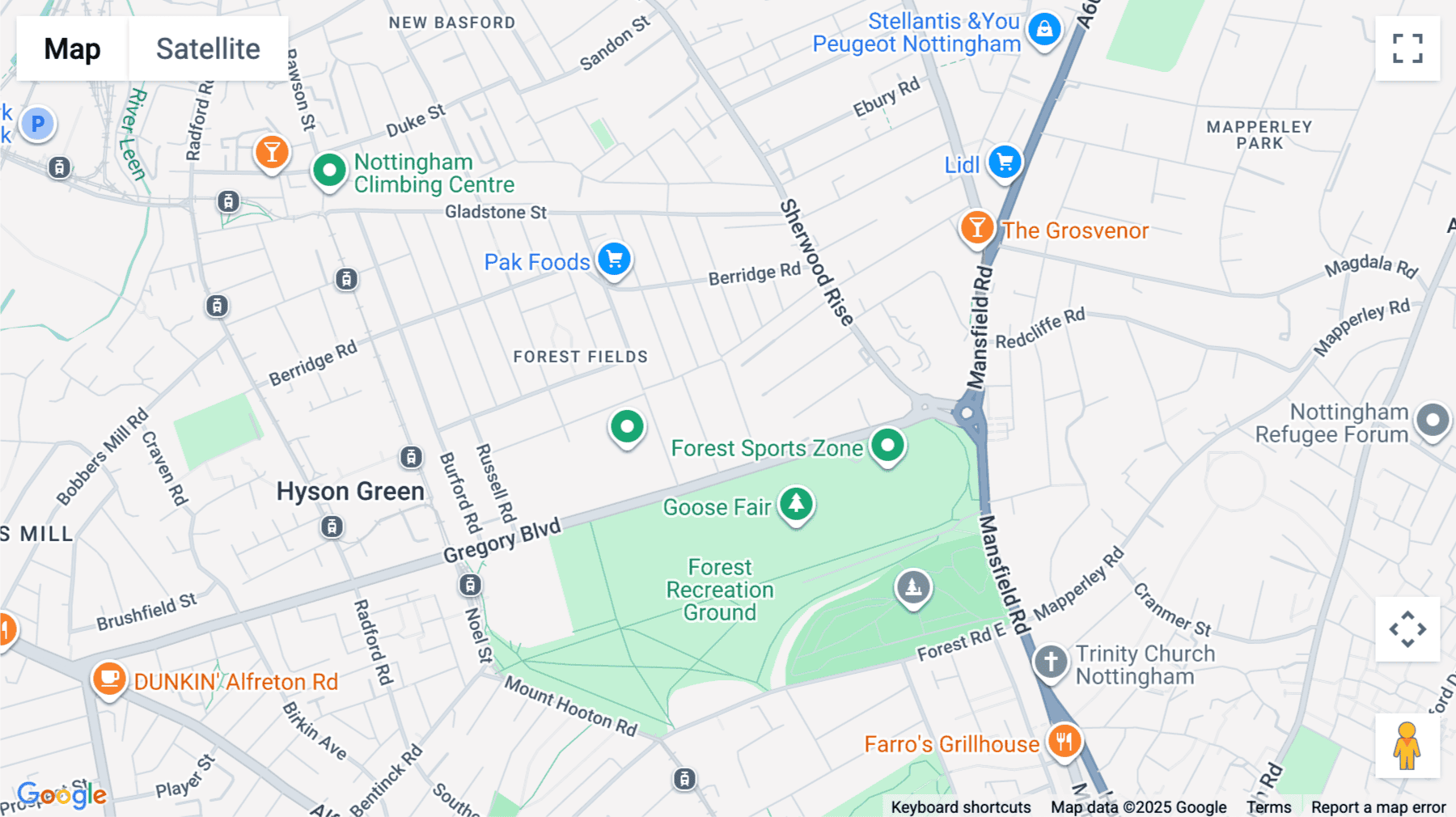 Click for interative map of Hamilton House, 9 Hucknall Road, Nottingham, Nottingham