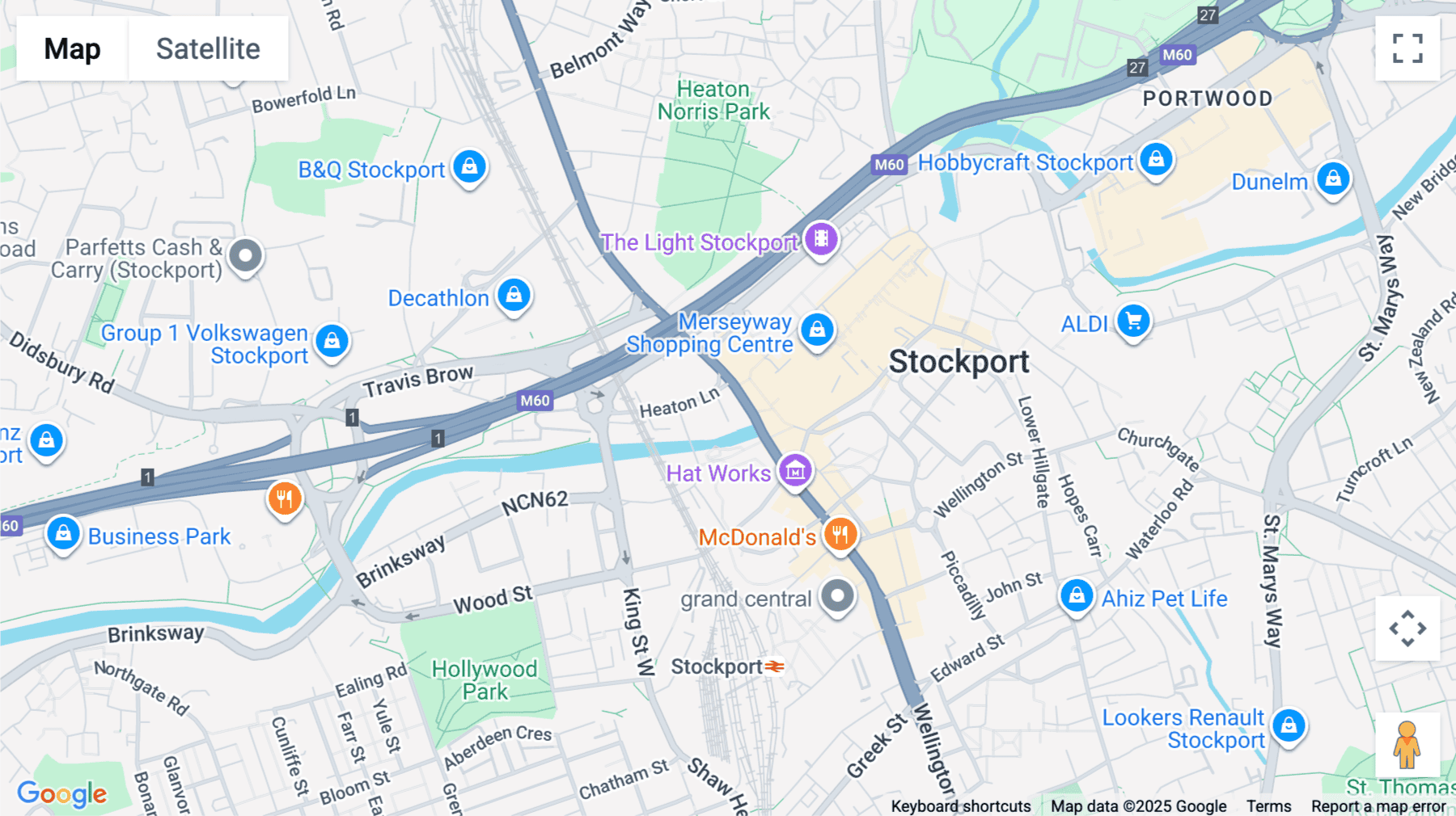 Click for interative map of Beckwith House, 1-13 Wellington Road North(A6), Stockport, Stockport