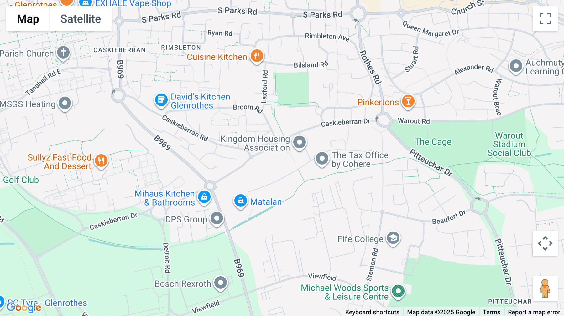 Click for interative map of Pentland Court, Saltire Centre, Glenrothes, Glenrothes