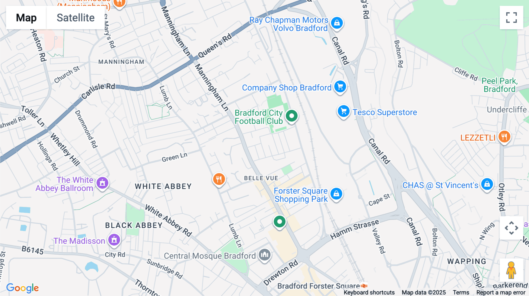 Click for interative map of Tradeforce Building, Cornwall Place, Bradford, Bradford