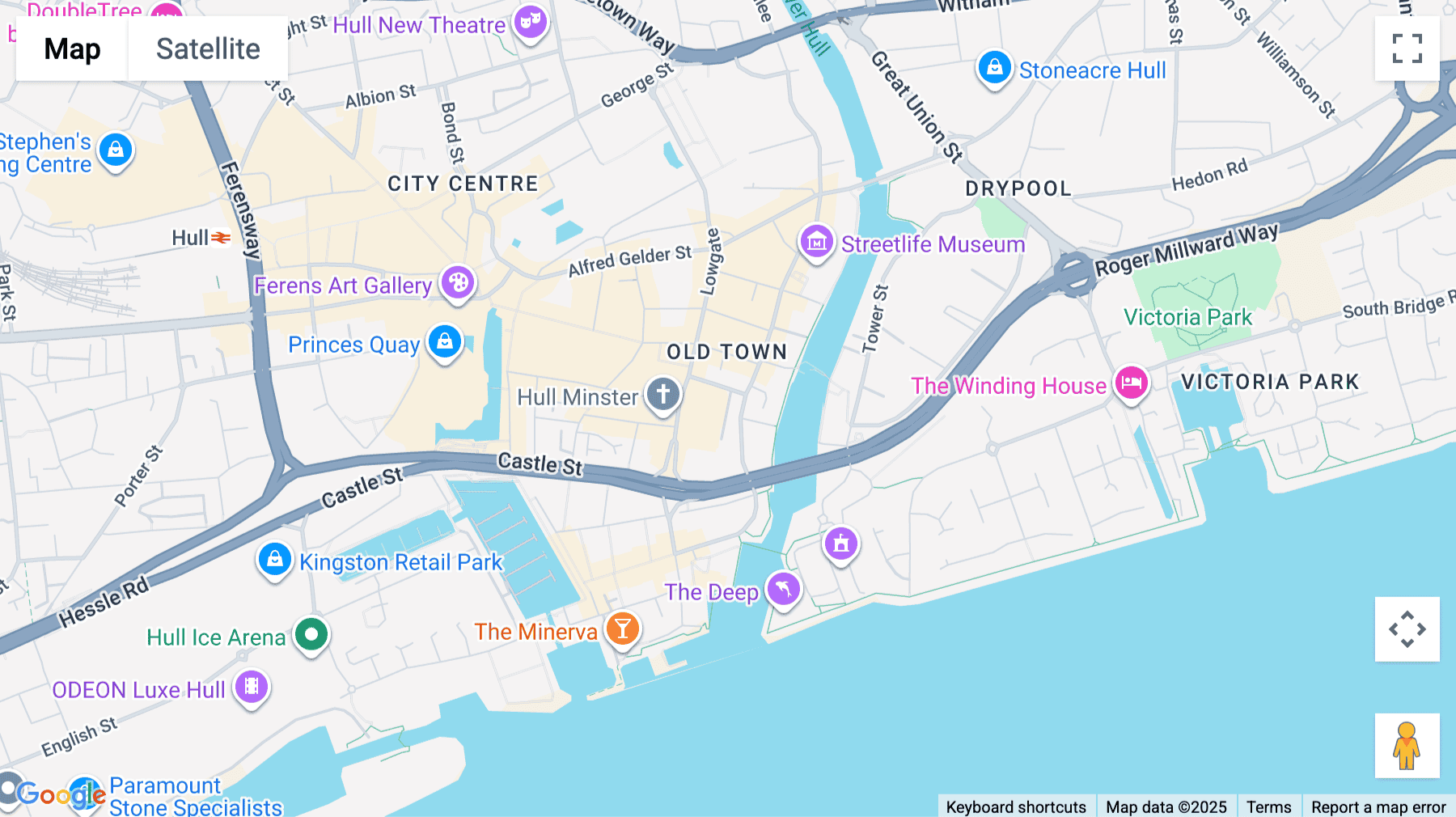 Click for interative map of King William House, Market Place, Hull, Hull