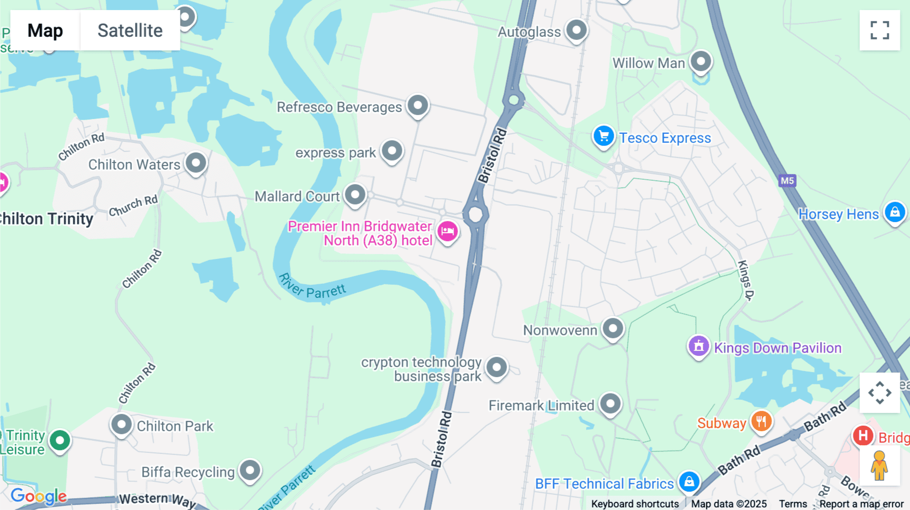 Click for interative map of The Exchange, Express Park, Bristol Road, Bridgwater, Bridgwater