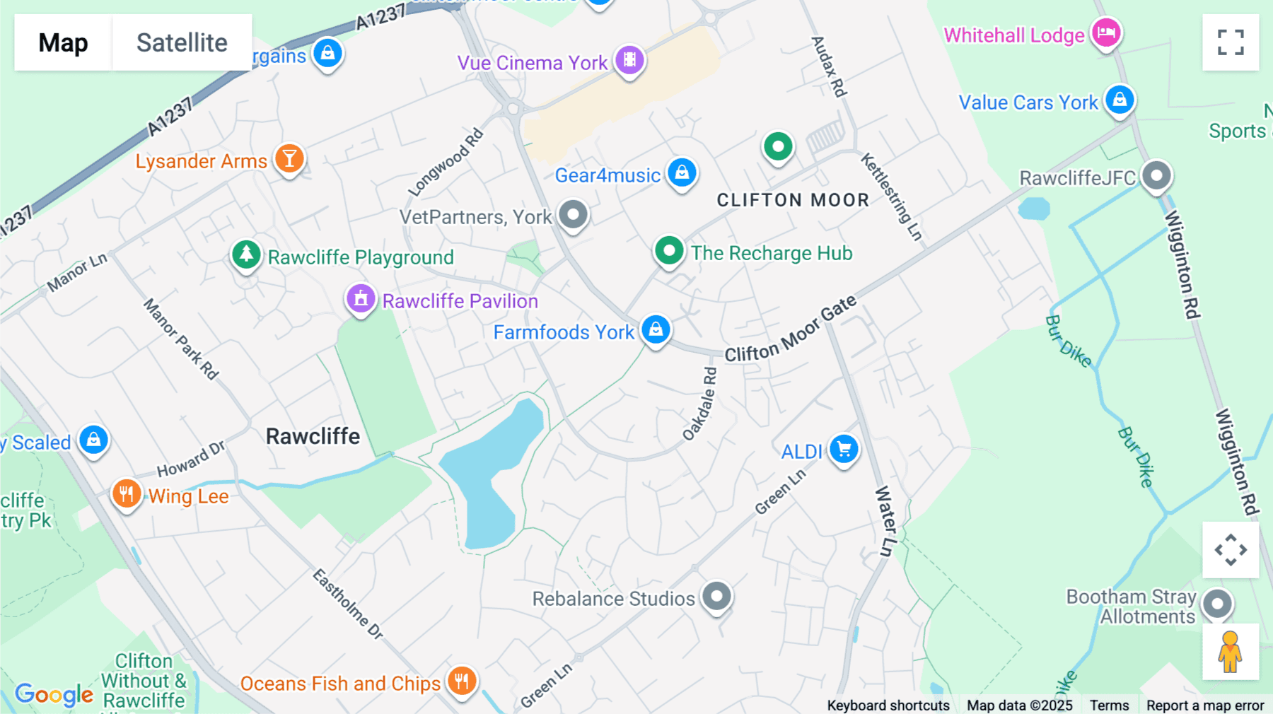 Click for interative map of Tower Court, Clifton Moor, York, York