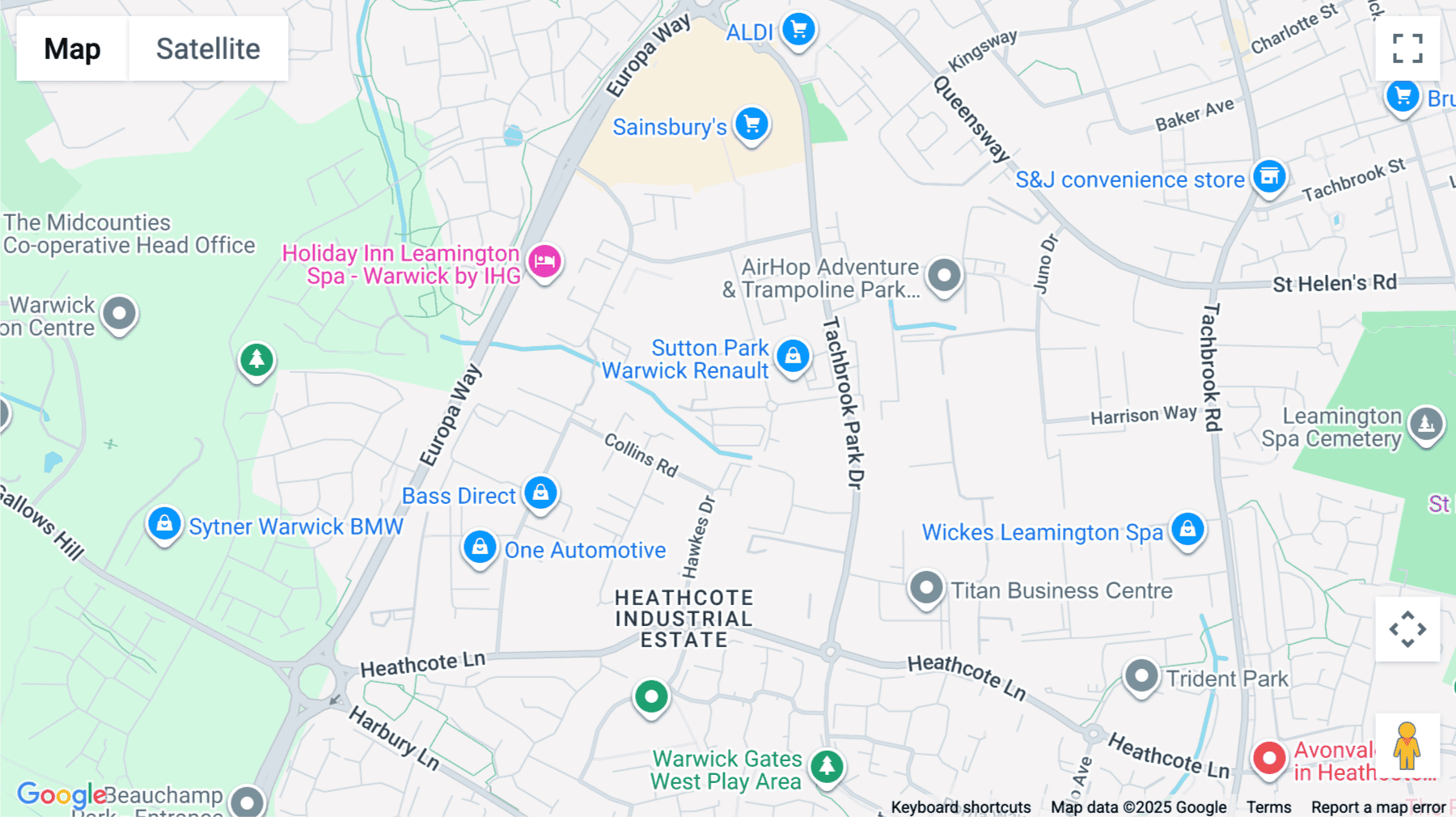 Click for interative map of Tachbrook Park, Plato Close, Leamington Spa, Leamington Spa