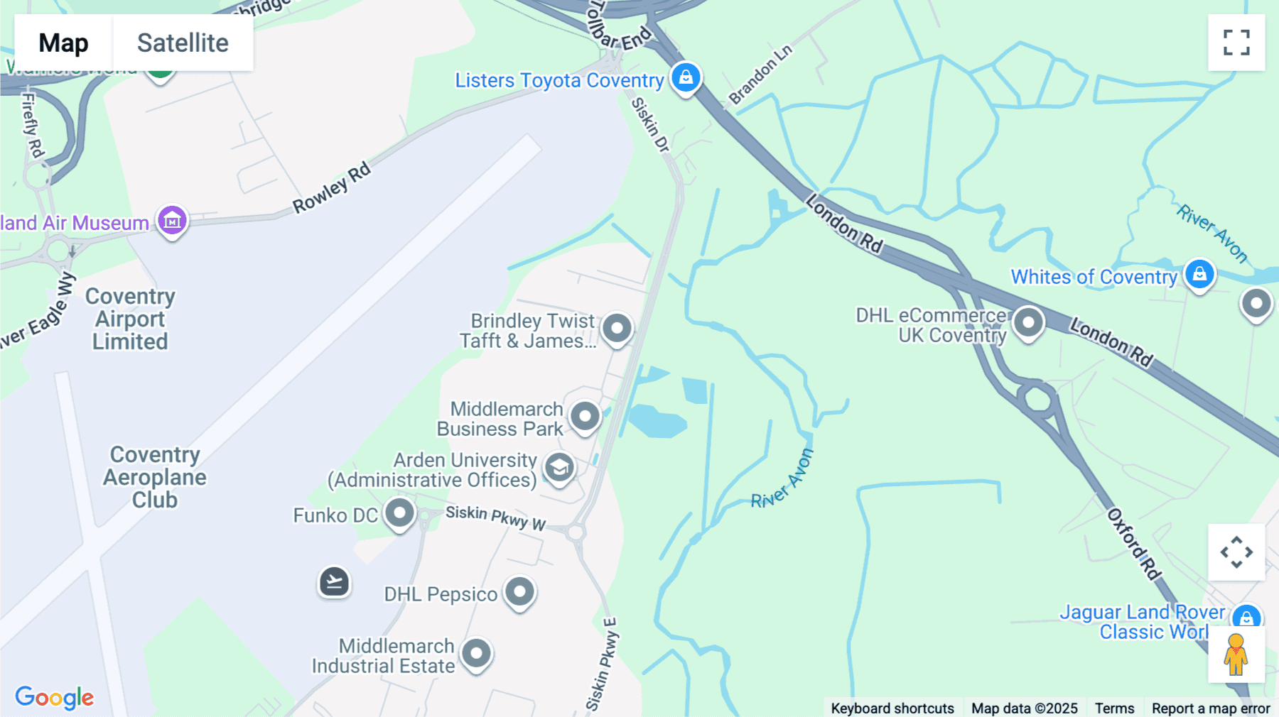 Click for interative map of Number Three, Siskin Drive, Coventry, Coventry
