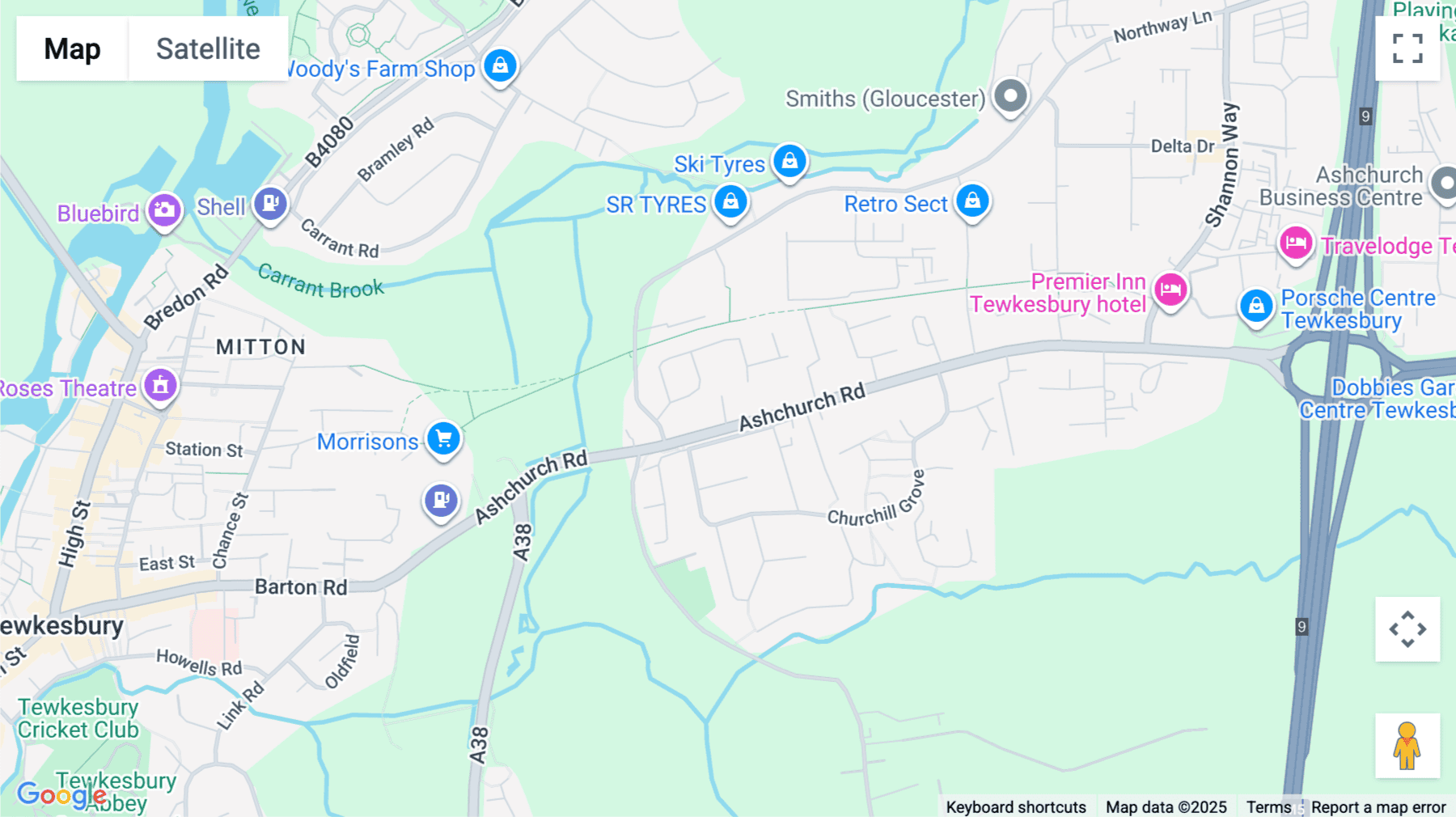 Click for interative map of The Canterbury Business Centre, 18 Ashchurch Road, Tewkesbury, Tewkesbury