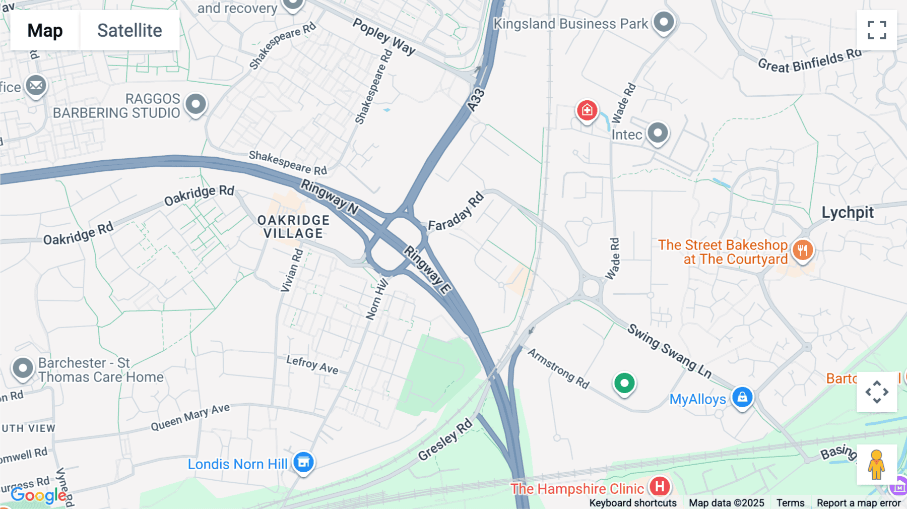 Click for interative map of Slington House, Rankine Road, Basingstoke, Basingstoke