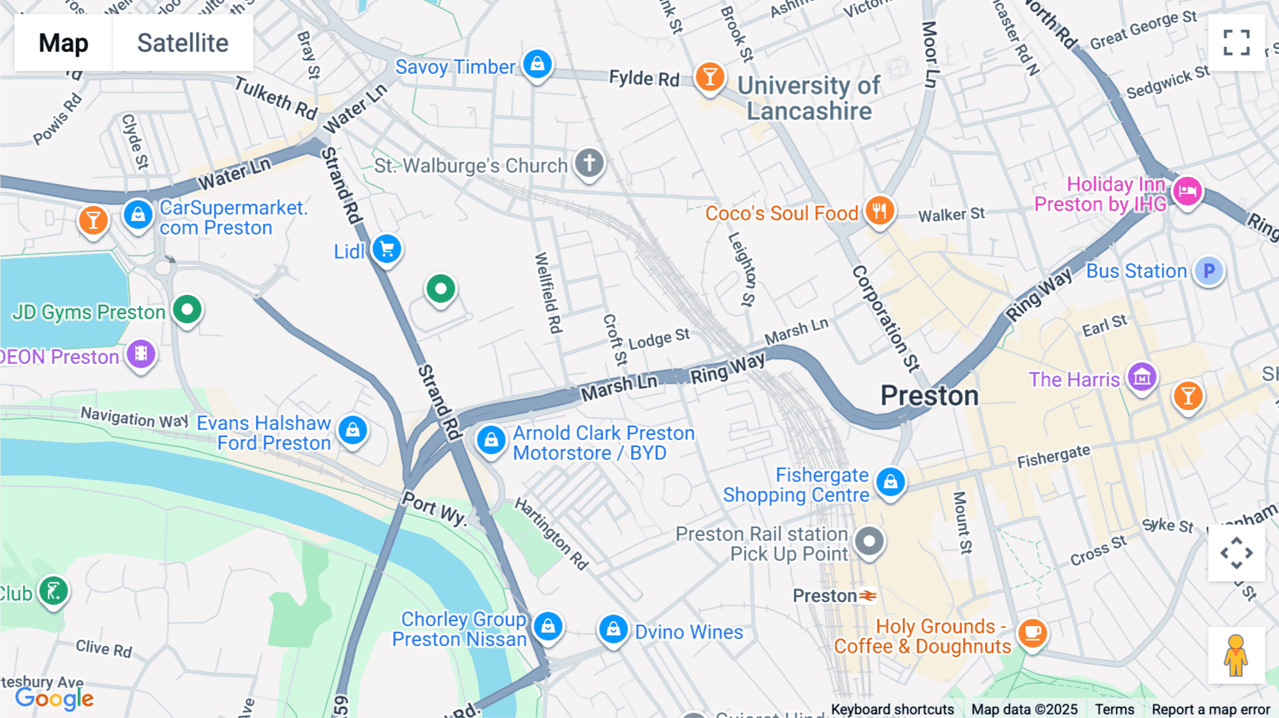 Click for interative map of Preston Technology Centre, Marsh Lane, Preston, Preston