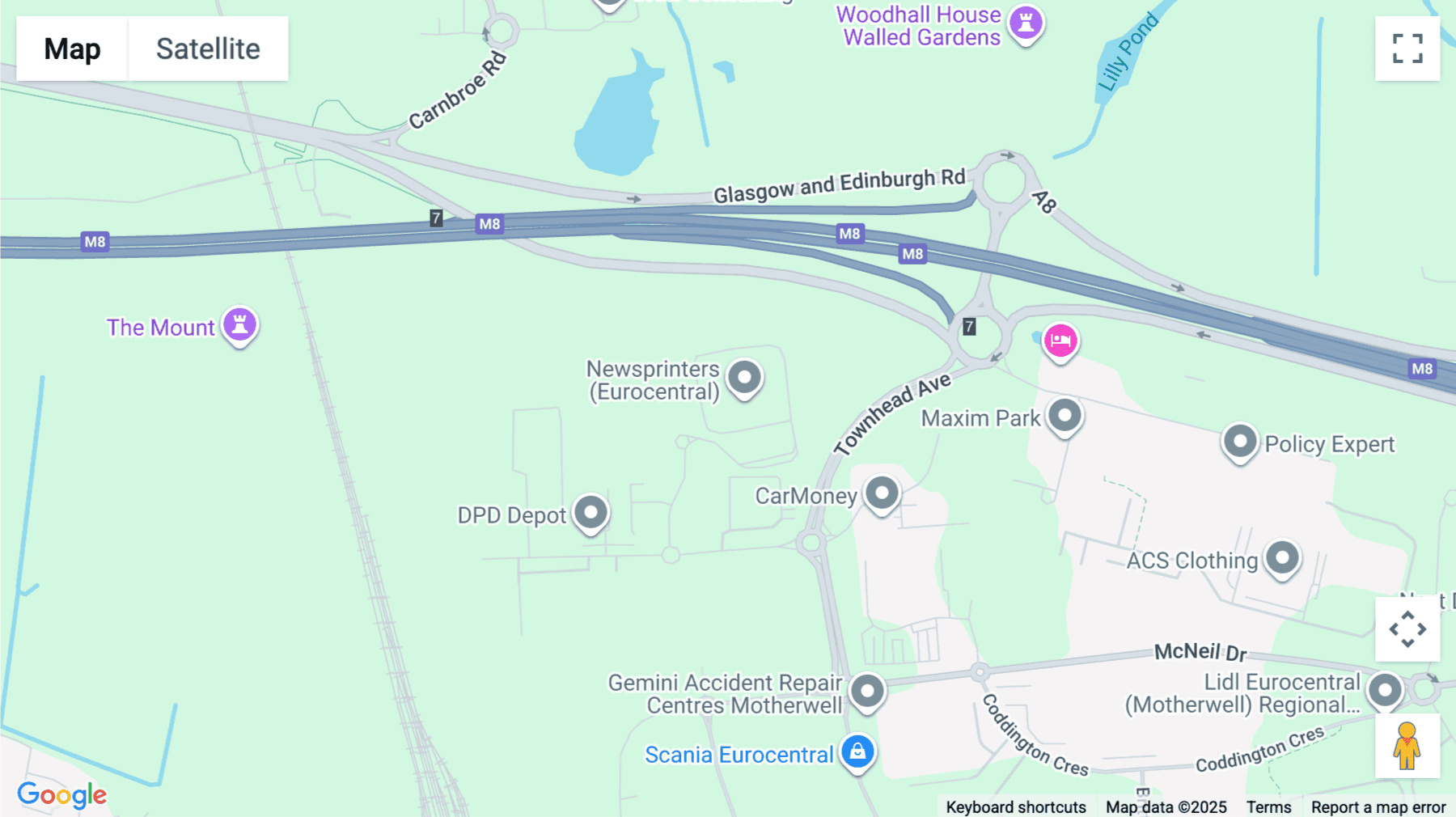 Click for interative map of Maxim Business Park, 2 Parklands Way, Motherwell, Motherwell