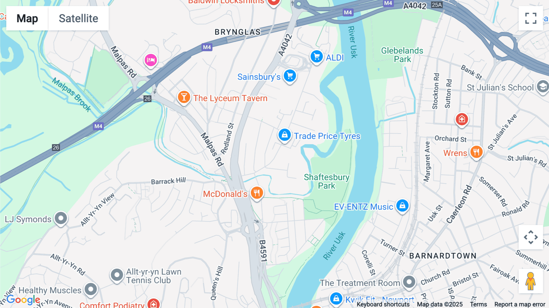 Click for interative map of 44 Argyle Street, Newport, Newport