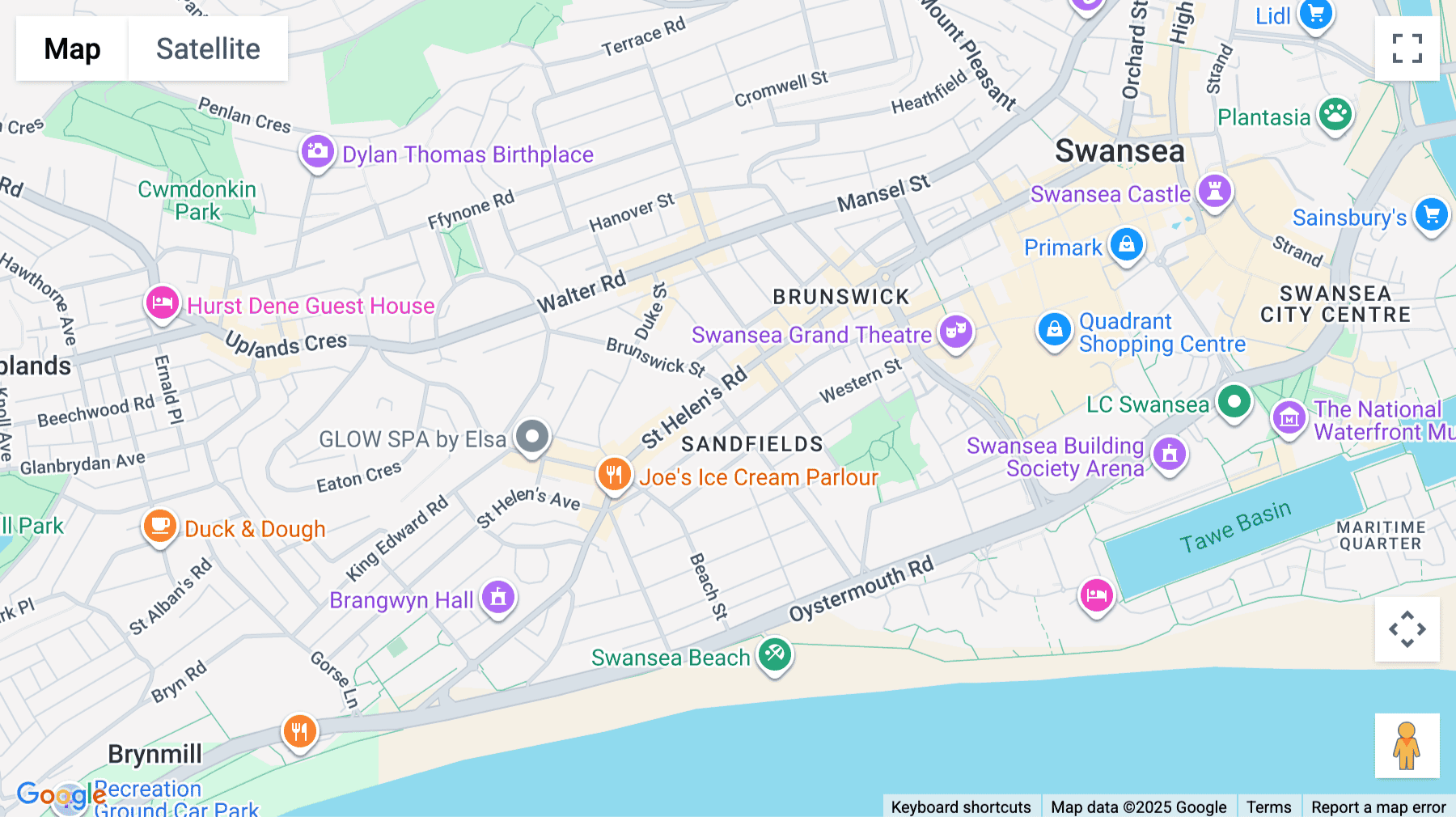 Click for interative map of 147 St Helens Road, Swansea, Swansea