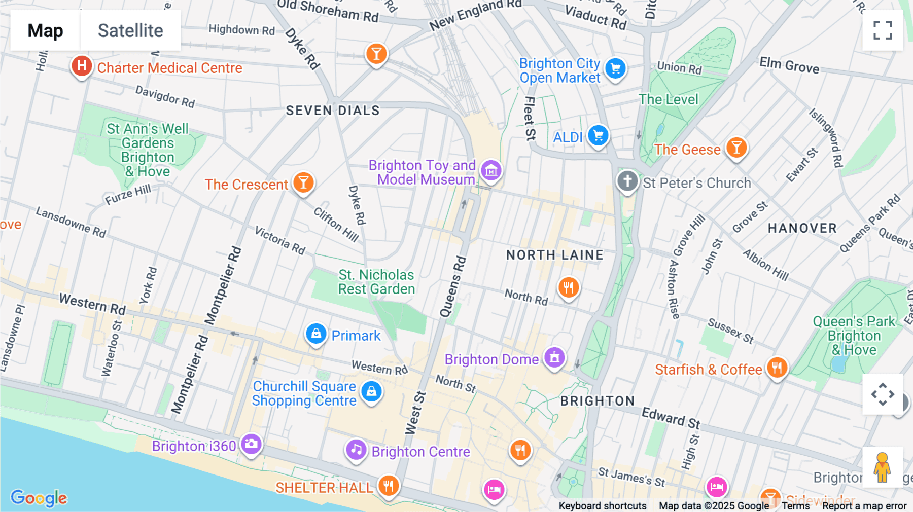Click for interative map of Queensberry House, 106 Queens Road, Brighton, Brighton