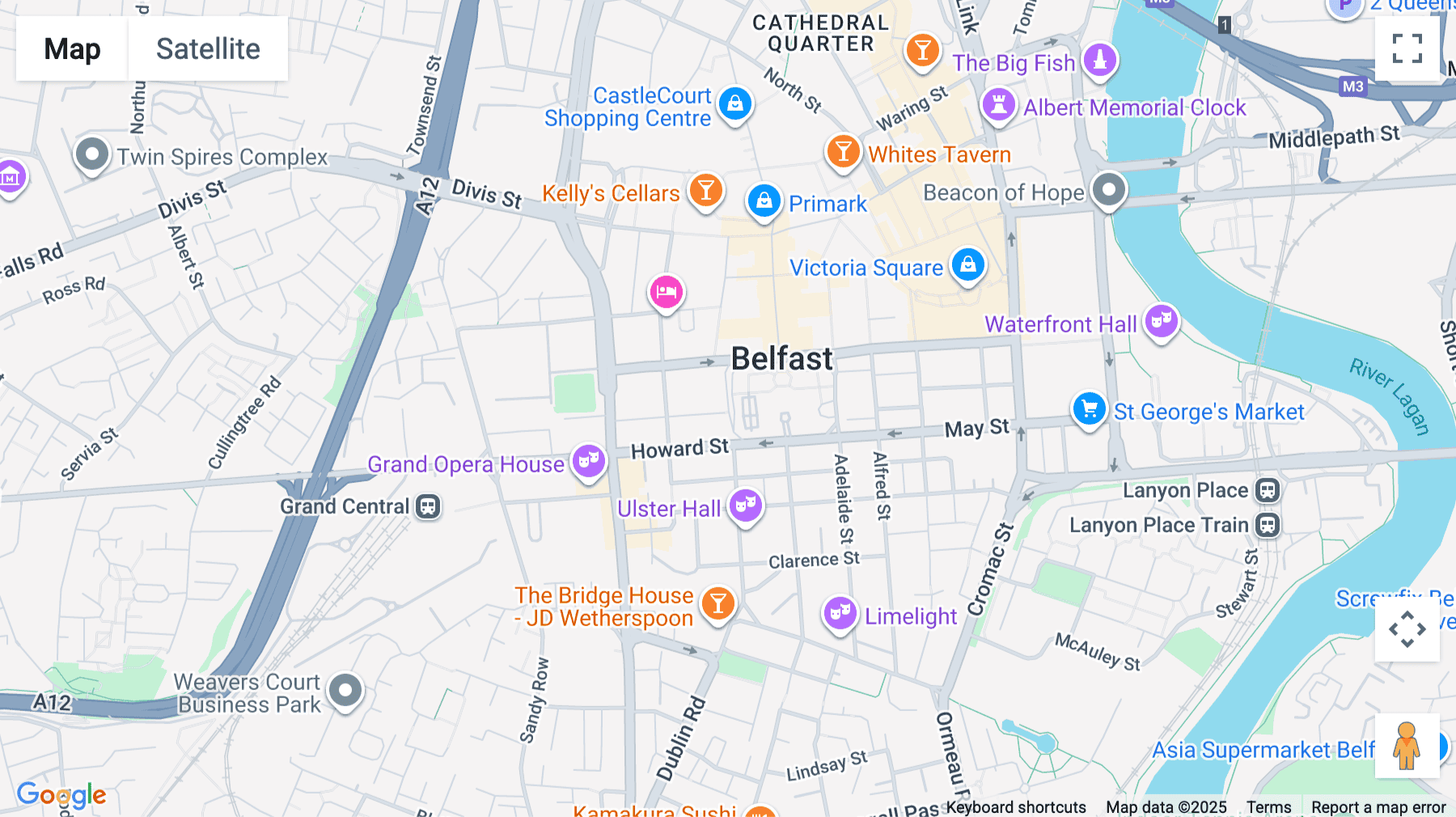 Click for interative map of Scottish Provident Building, 7 Donegal Square West, Belfast, Belfast