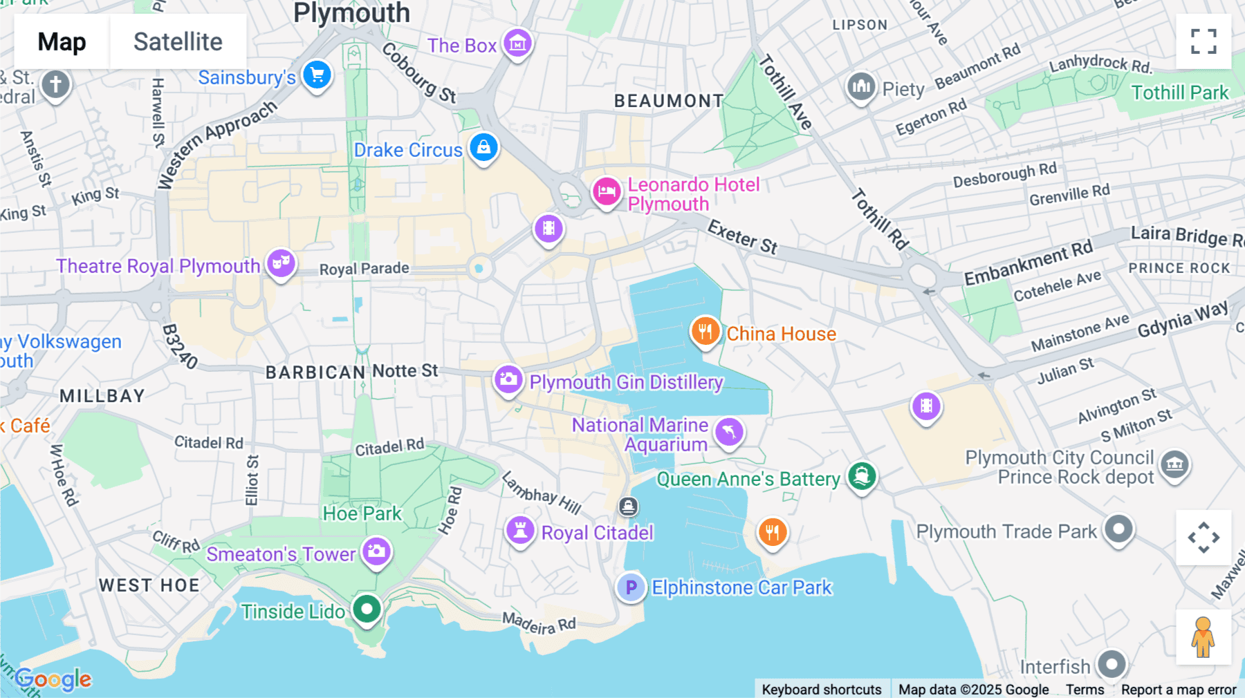 Click for interative map of 4th Floor Salt Quay House, North East Quay, Sutton Harbour, Plymouth