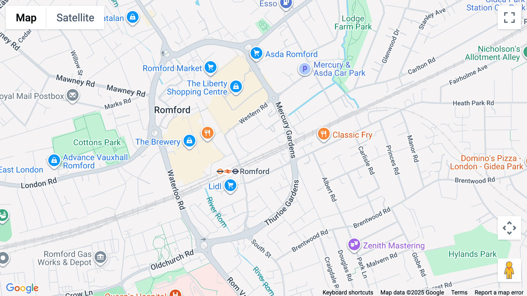 Click for interative map of 2-4 Eastern Road, Romford, Romford