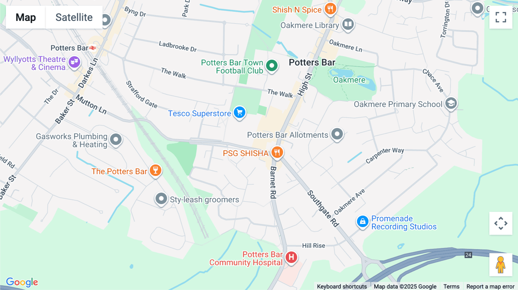 Click for interative map of Maple House, High Street, Potters Bar, Potters Bar