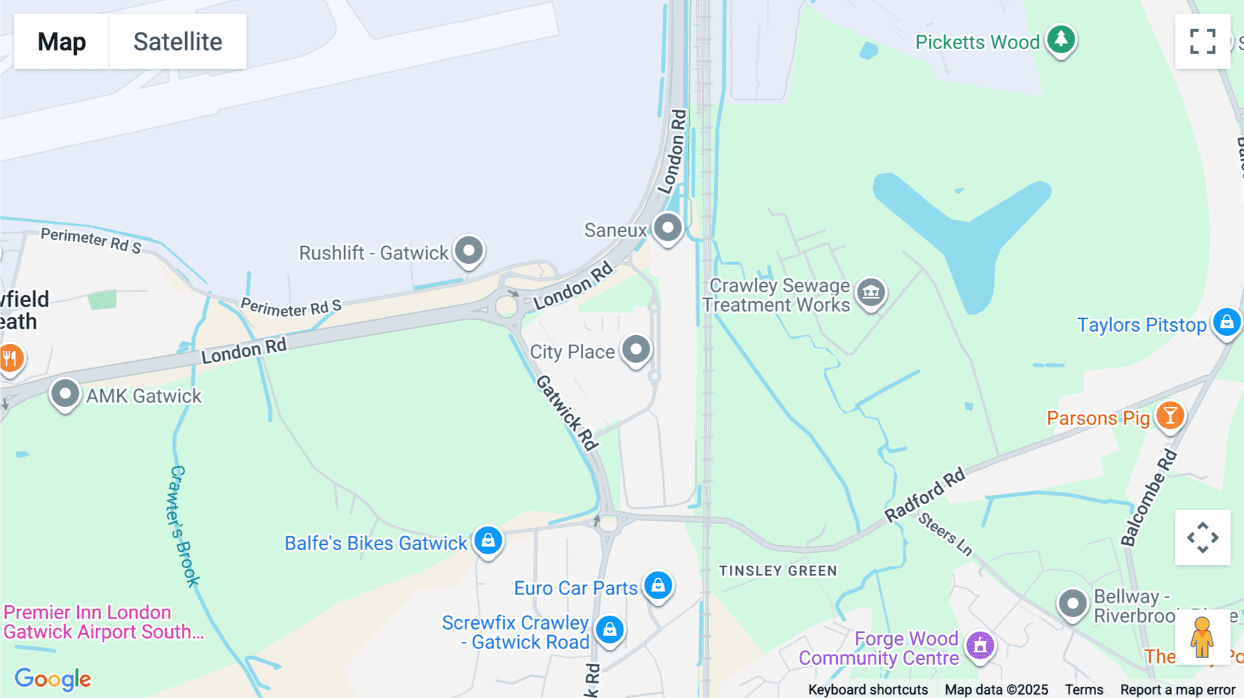 Click for interative map of The Beehive, Beehive Ring Road, Gatwick, Gatwick