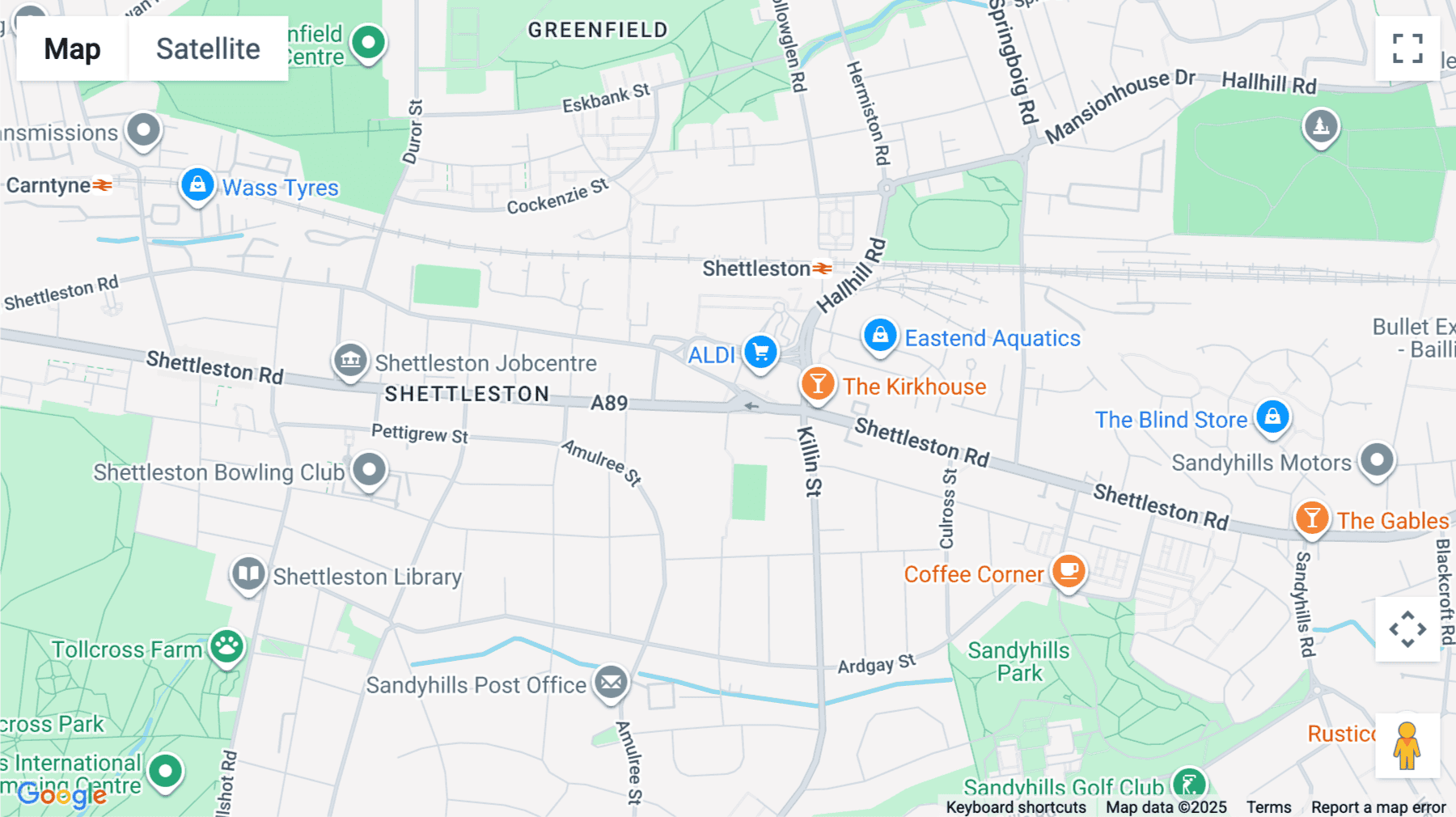 Click for interative map of 1346 Shettleston Road, Glasgow, Glasgow