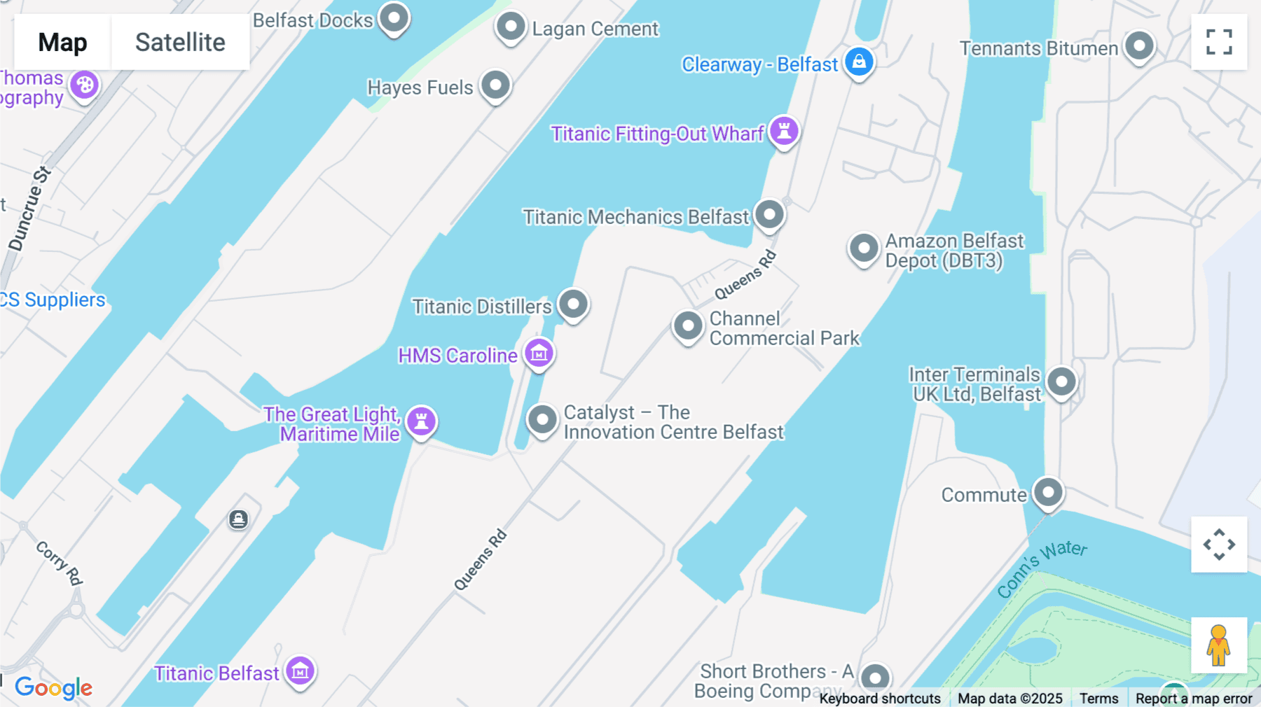 Click for interative map of Northern Ireland Science Park, The Concourse, Belfast, Belfast