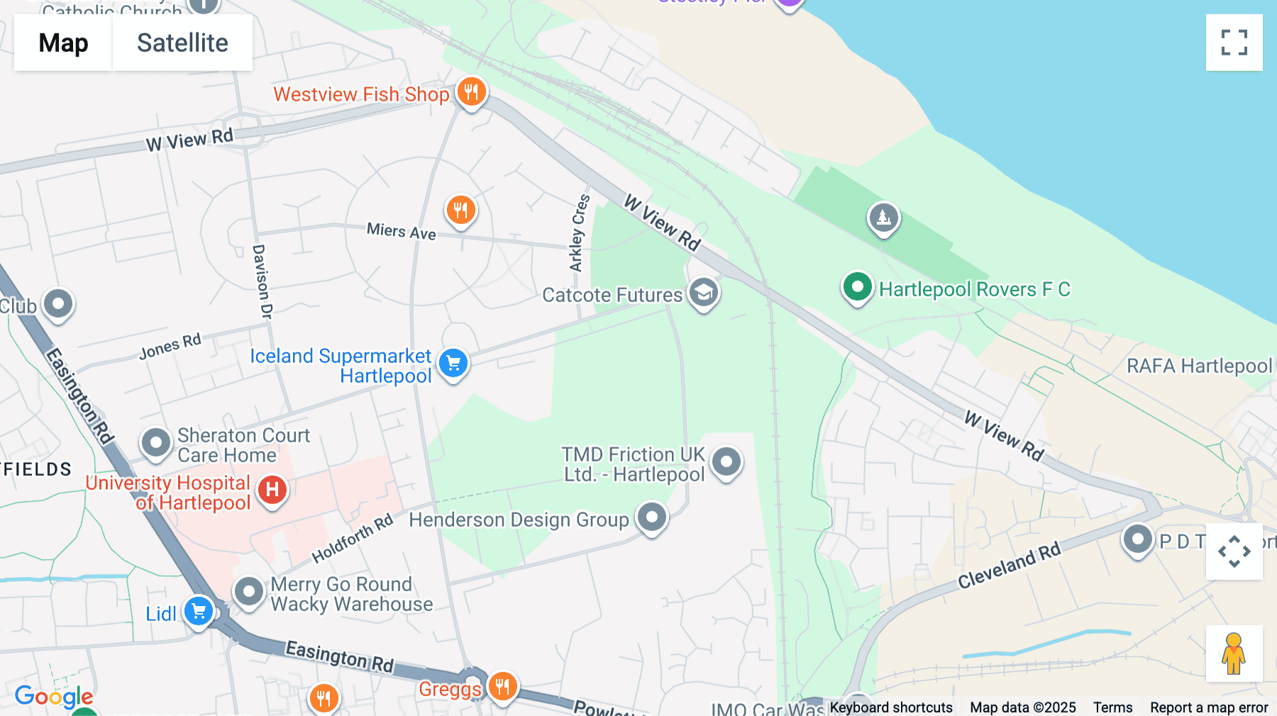 Click for interative map of Oakesway Industrial Estate, Oakesway, Hartlepool, Hartlepool